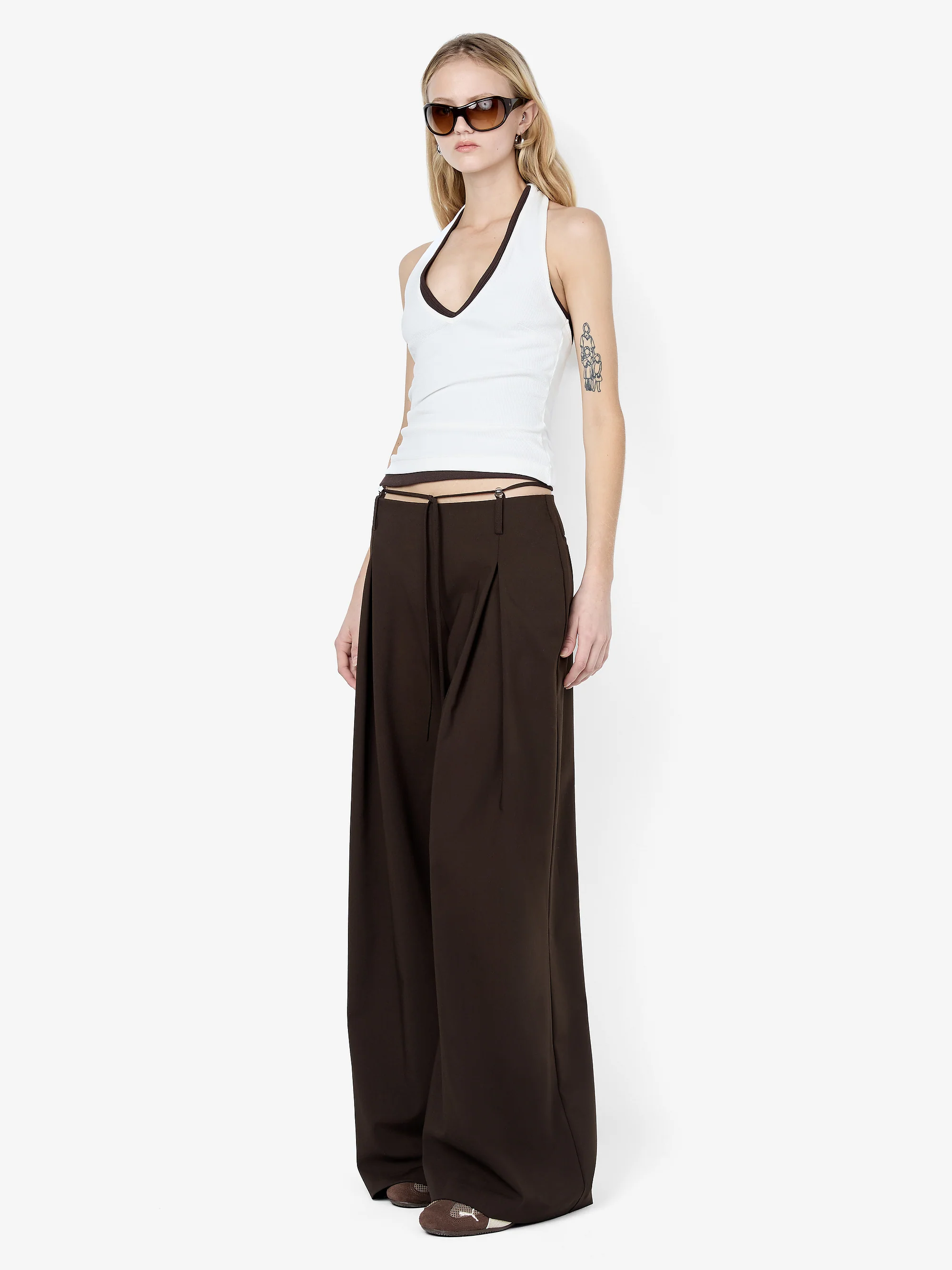 ALBI BEADED PANT - ESPRESSO - Image 2