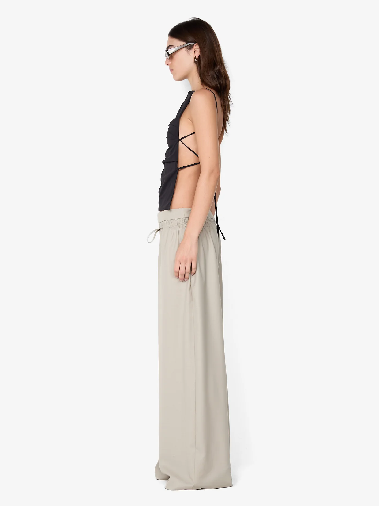 ALLIRA TIE TOP - BLACK - Image 3