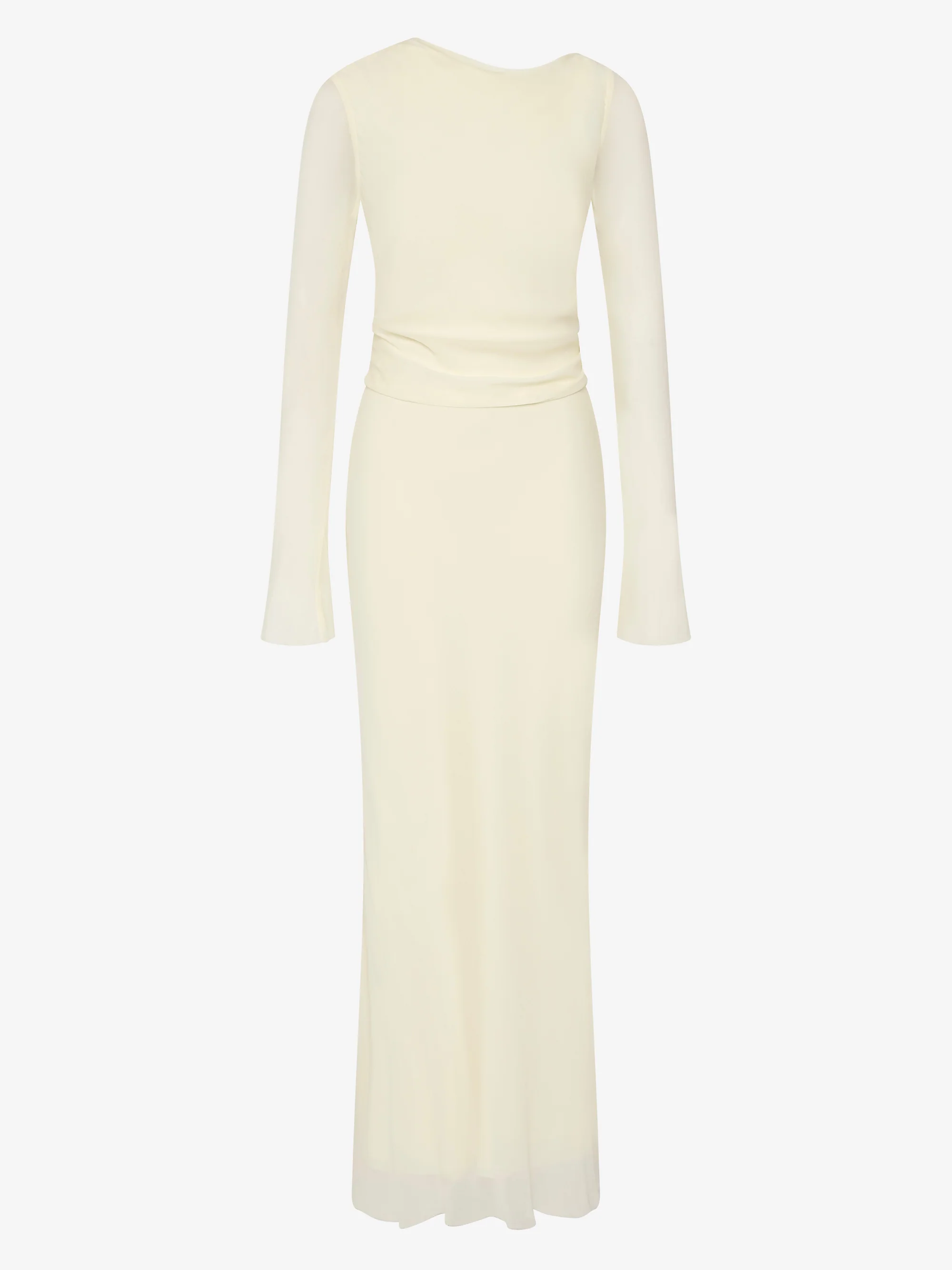 AMANDA LONG SLEEVE MAXI DRESS - LEMON SORBET - Image 8