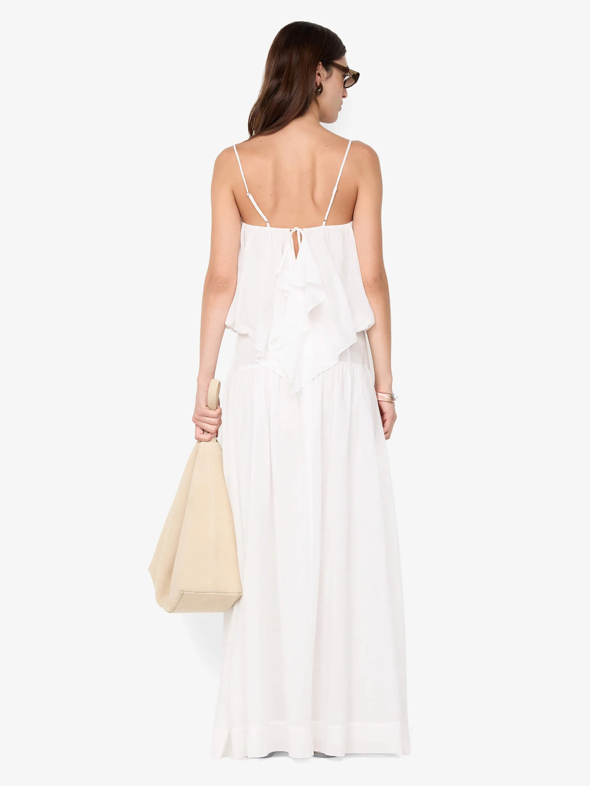 MARLOWE MAXI SKIRT - WHITE - Image 4