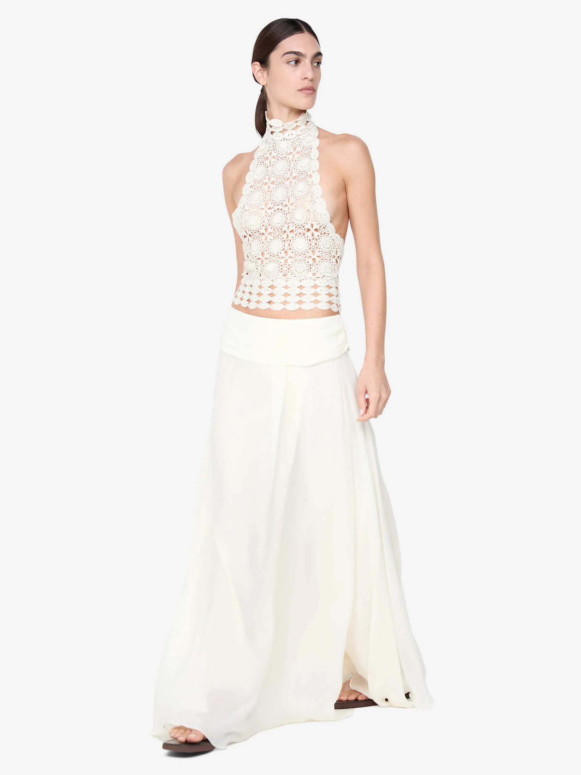 AURELIA MAXI SKIRT - IVORY - Image 4