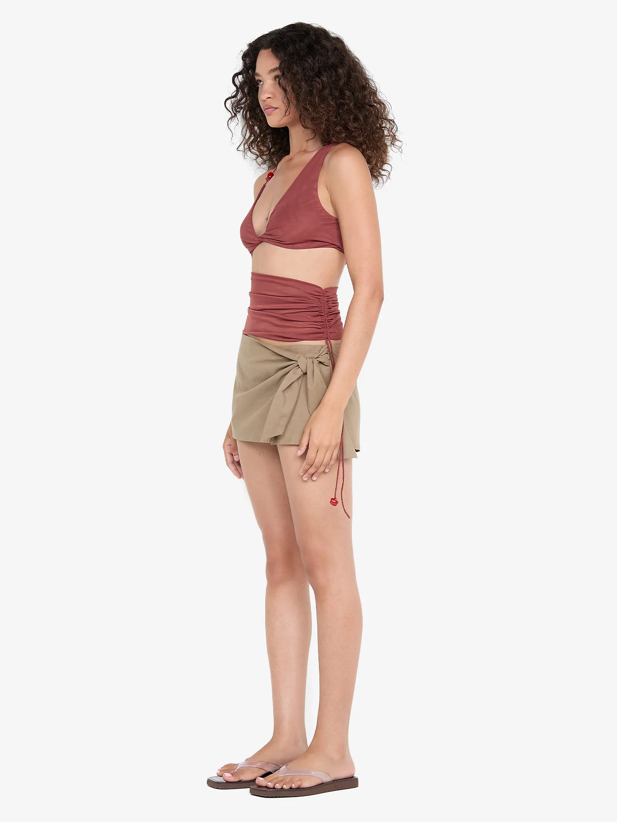 AYLA CUT OUT TOP - RUST - Image 2