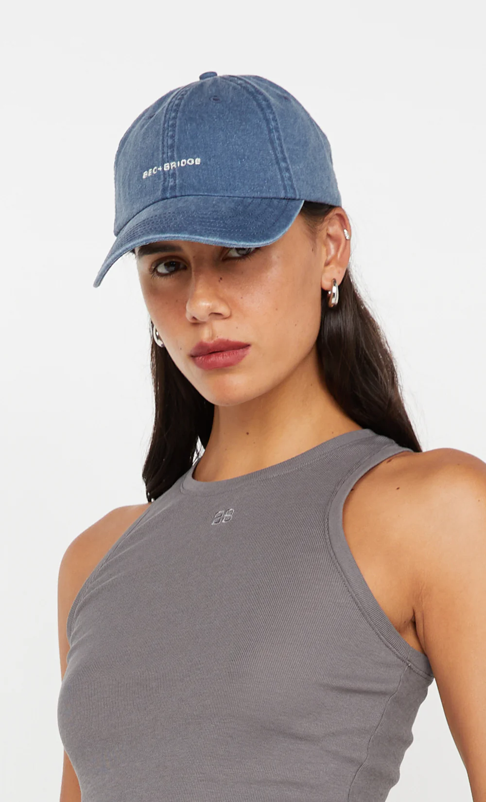 BEC + BRIDGE CAP - DENIM/IVORY - Image 3