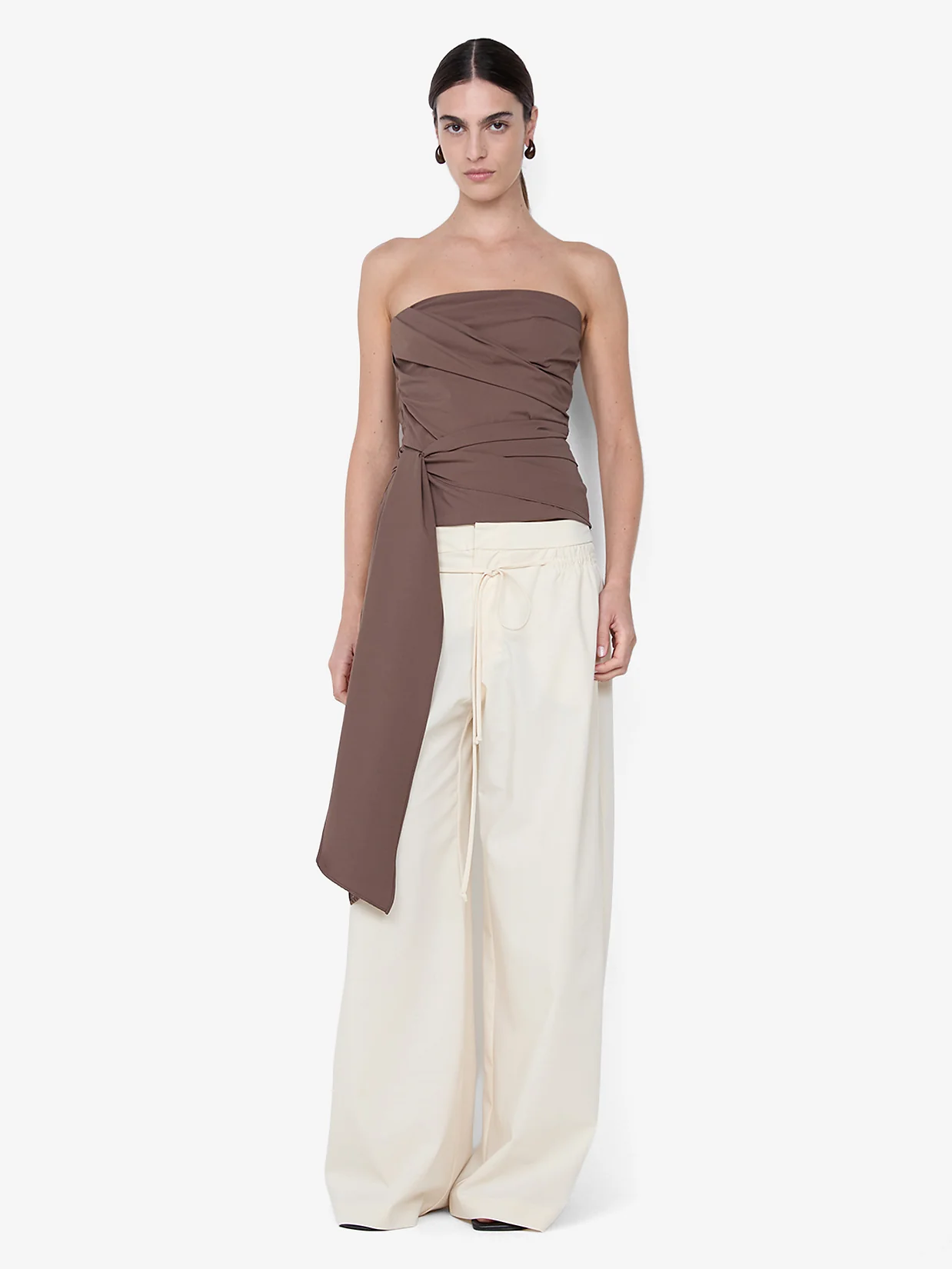 BELLE STRAPLESS TOP - MILK CHOCOLATE