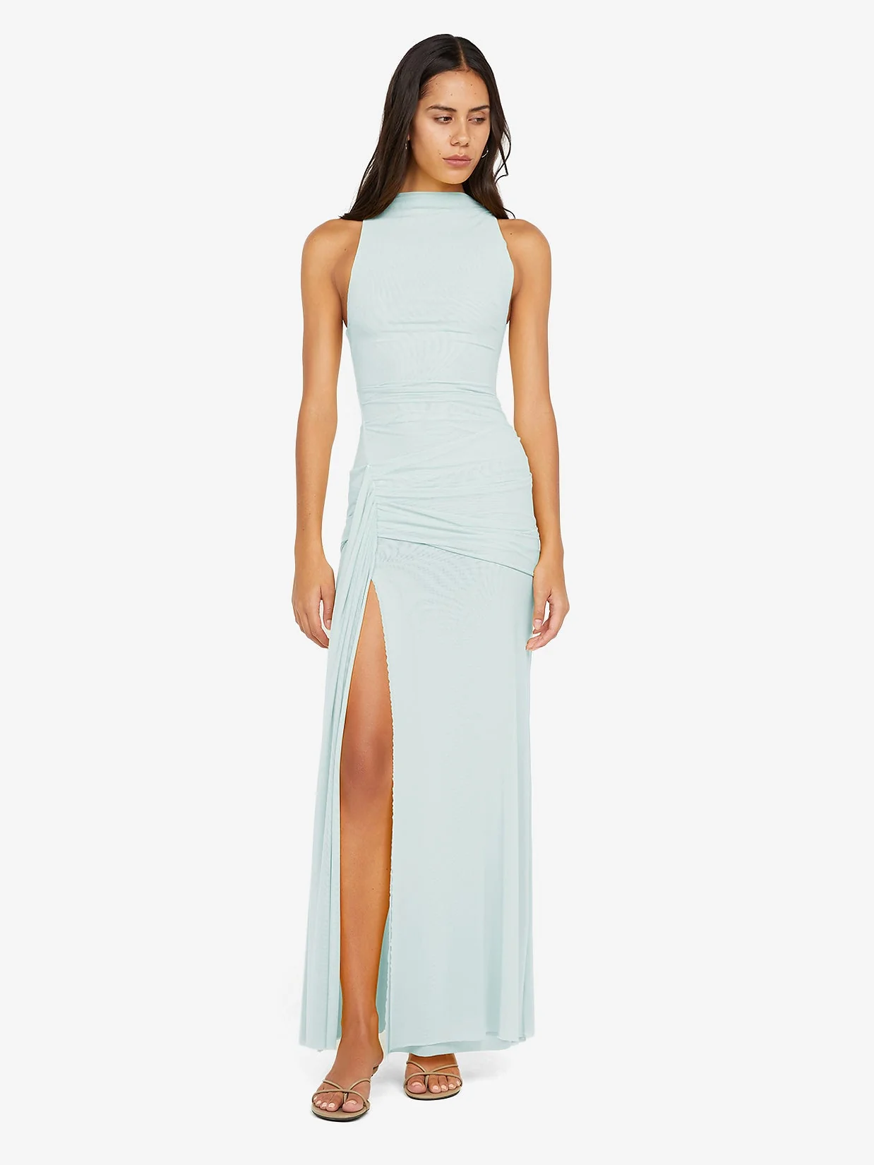 BLAINE DRAPE MAXI DRESS - SPEARMINT