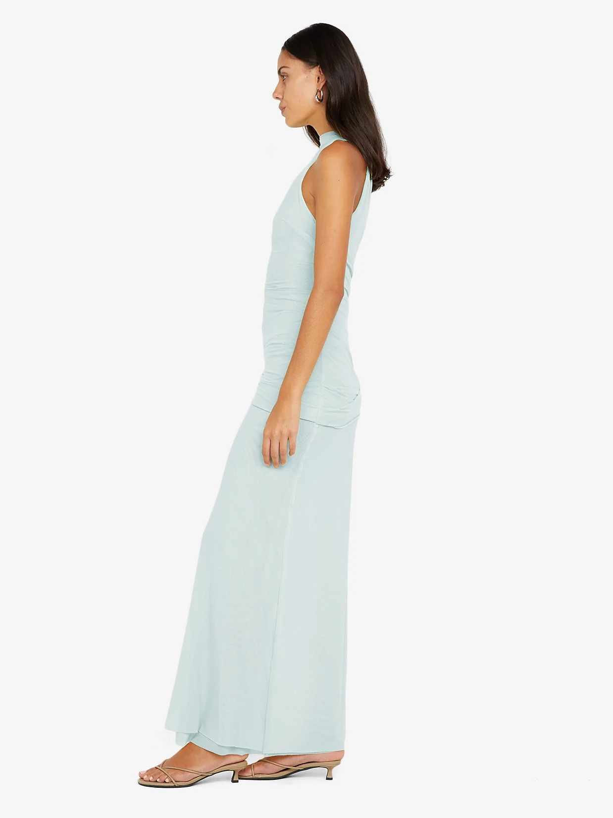 BLAINE DRAPE MAXI DRESS - SPEARMINT - Image 3
