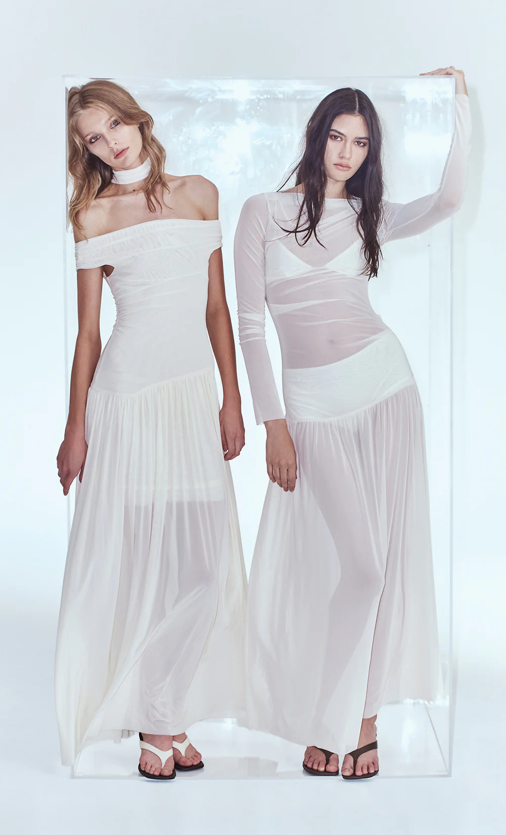 BLAINE LONG SLEEVE MAXI DRESS - BUTTER CREAM - Image 2