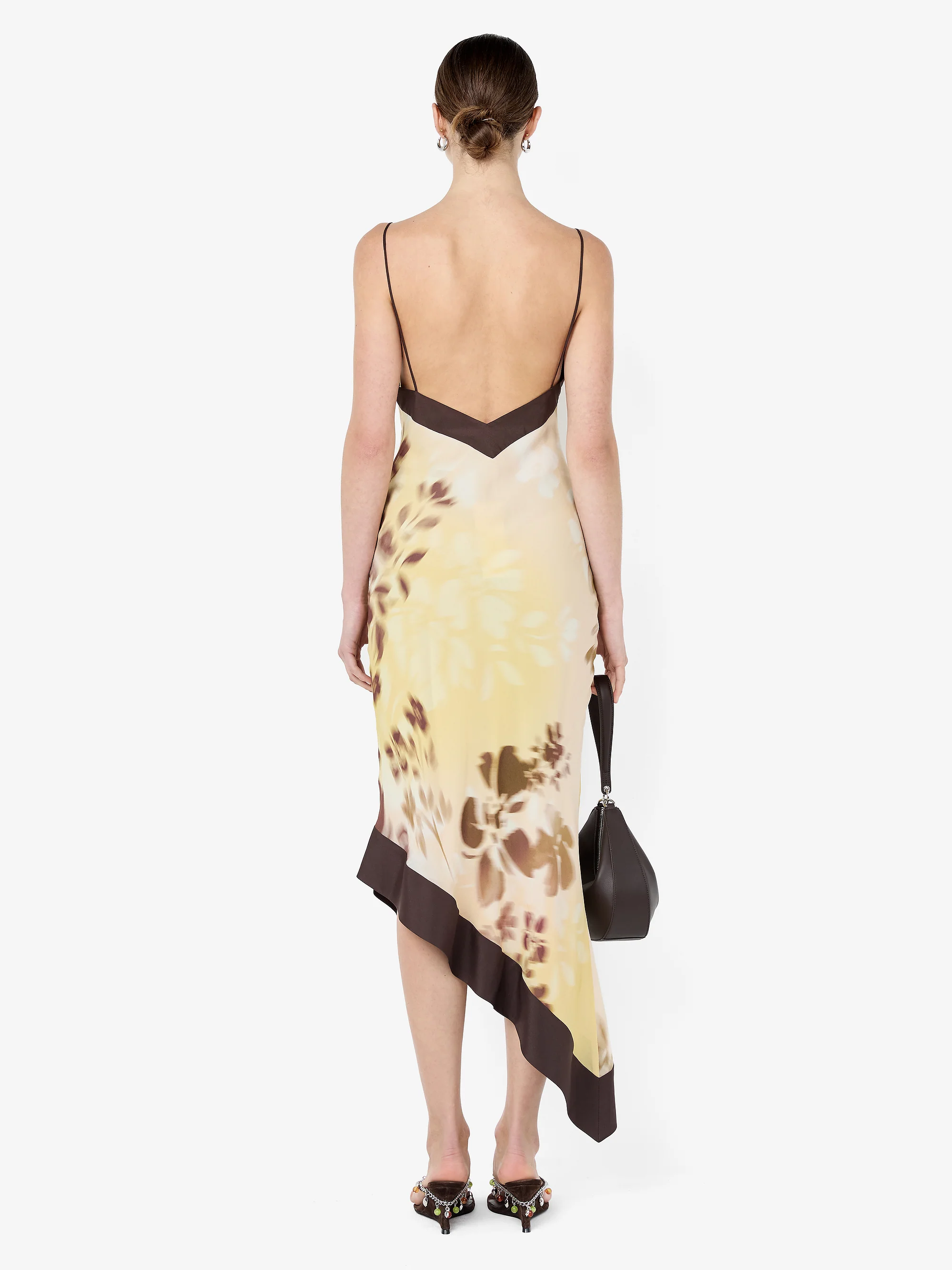 BLAISE ASYM MIDI DRESS - PALMERA FLORAL - Image 2