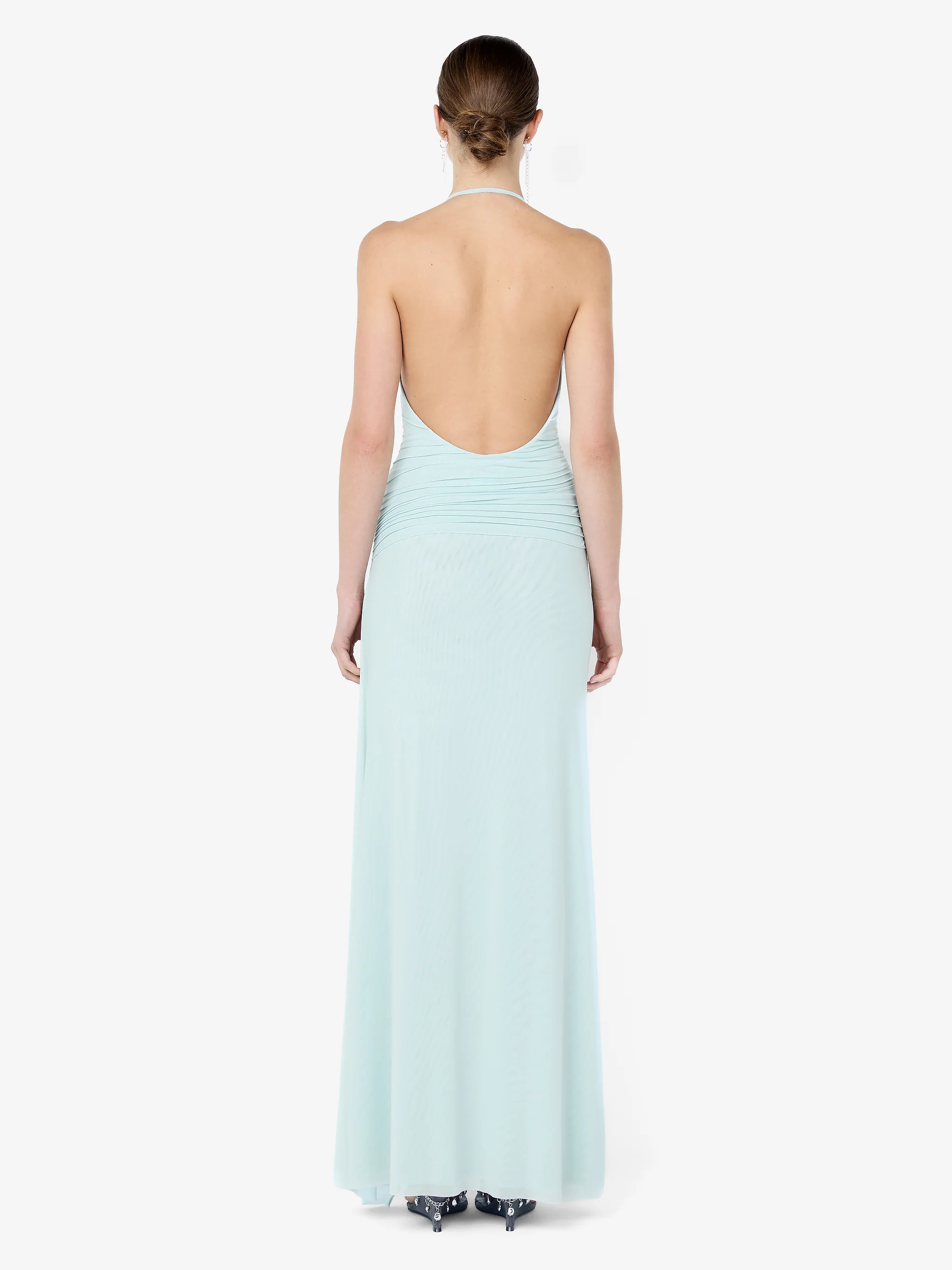BRENNA PINTUCK MAXI DRESS - SPEARMINT - Image 4