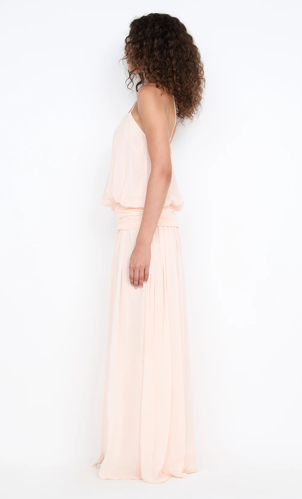 CAMILLE BLOUSON DRESS - PEACH - Image 5