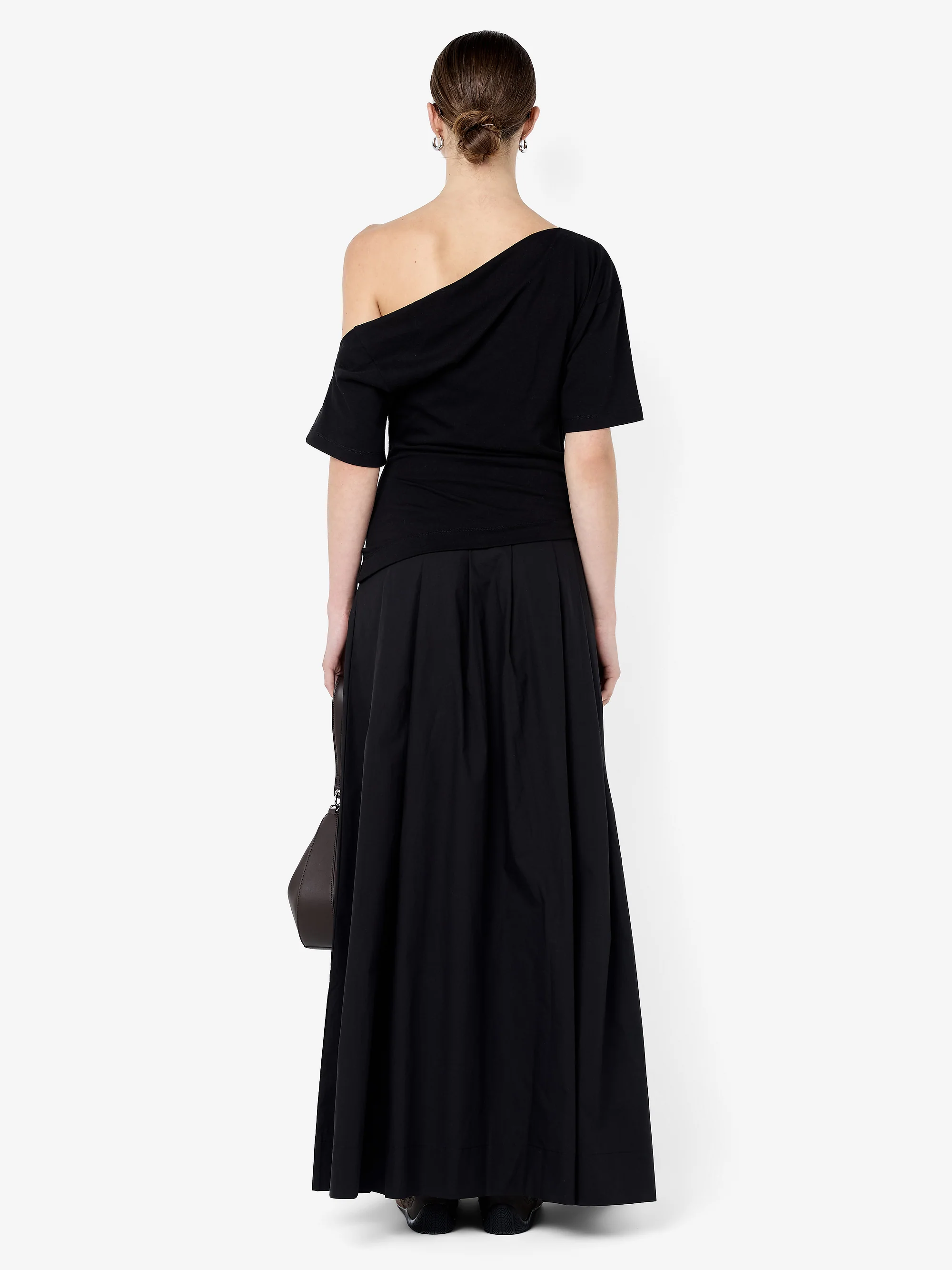 CHANTAL OFFSHOULDER MAXI DRESS - BLACK - Image 4