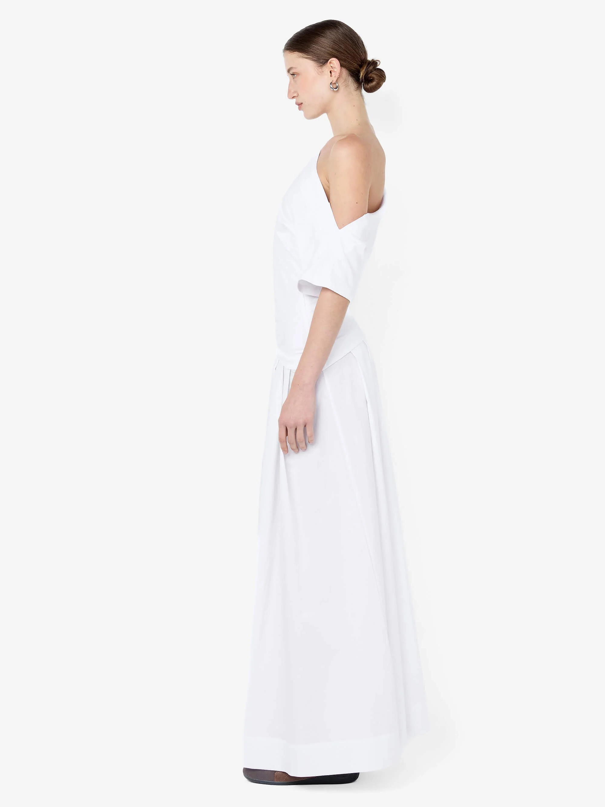 CHANTAL OFFSHOULDER MAXI DRESS - WHITE - Image 3