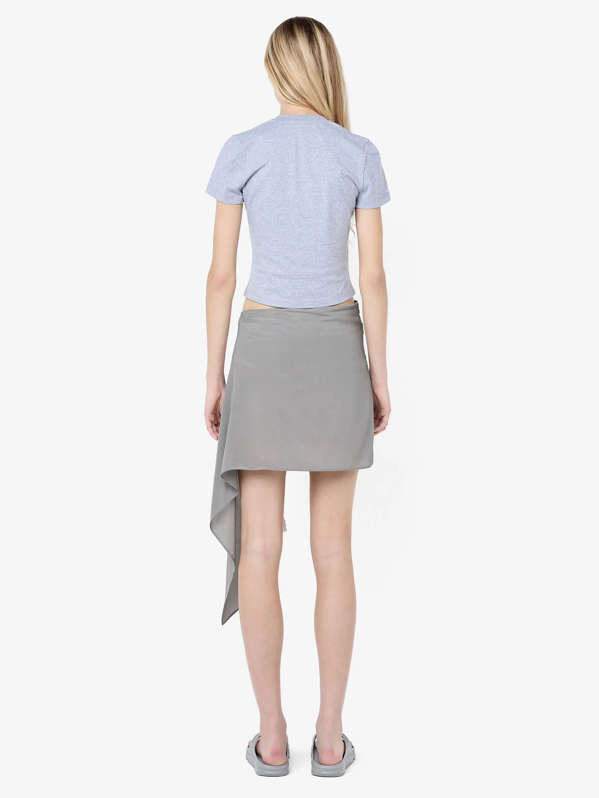 CLAUDETTE BABY TEE - GREY MARLE - Image 3