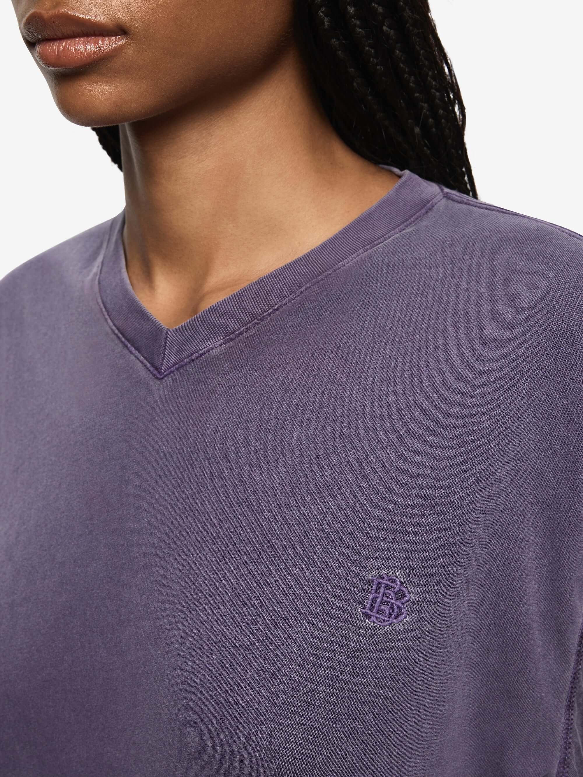 COLE V NECK TEE - AMETHYST - Image 3