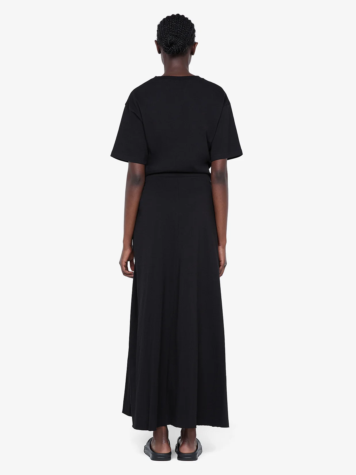 CYPRUS TWIST TEE DRESS - BLACK - Image 5
