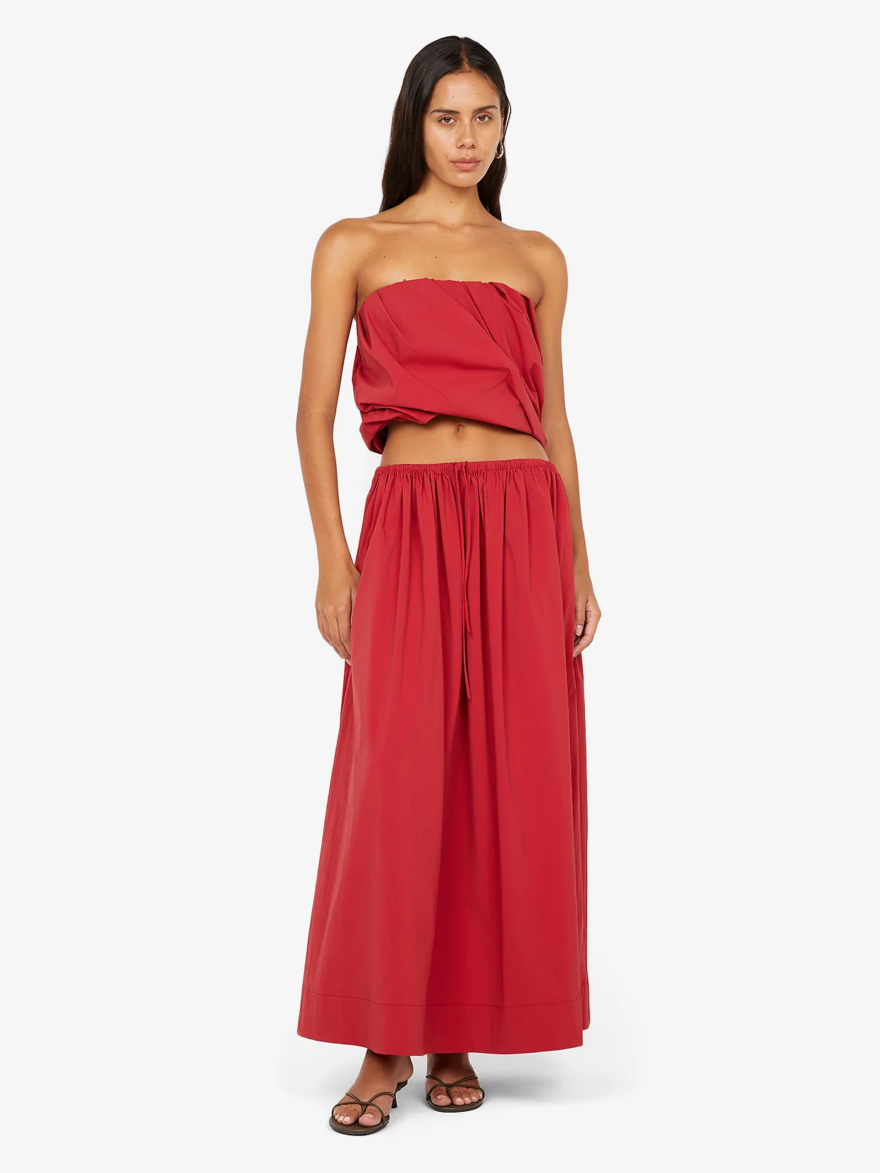 DANTE MAXI SKIRT - CHERRY - Image 3
