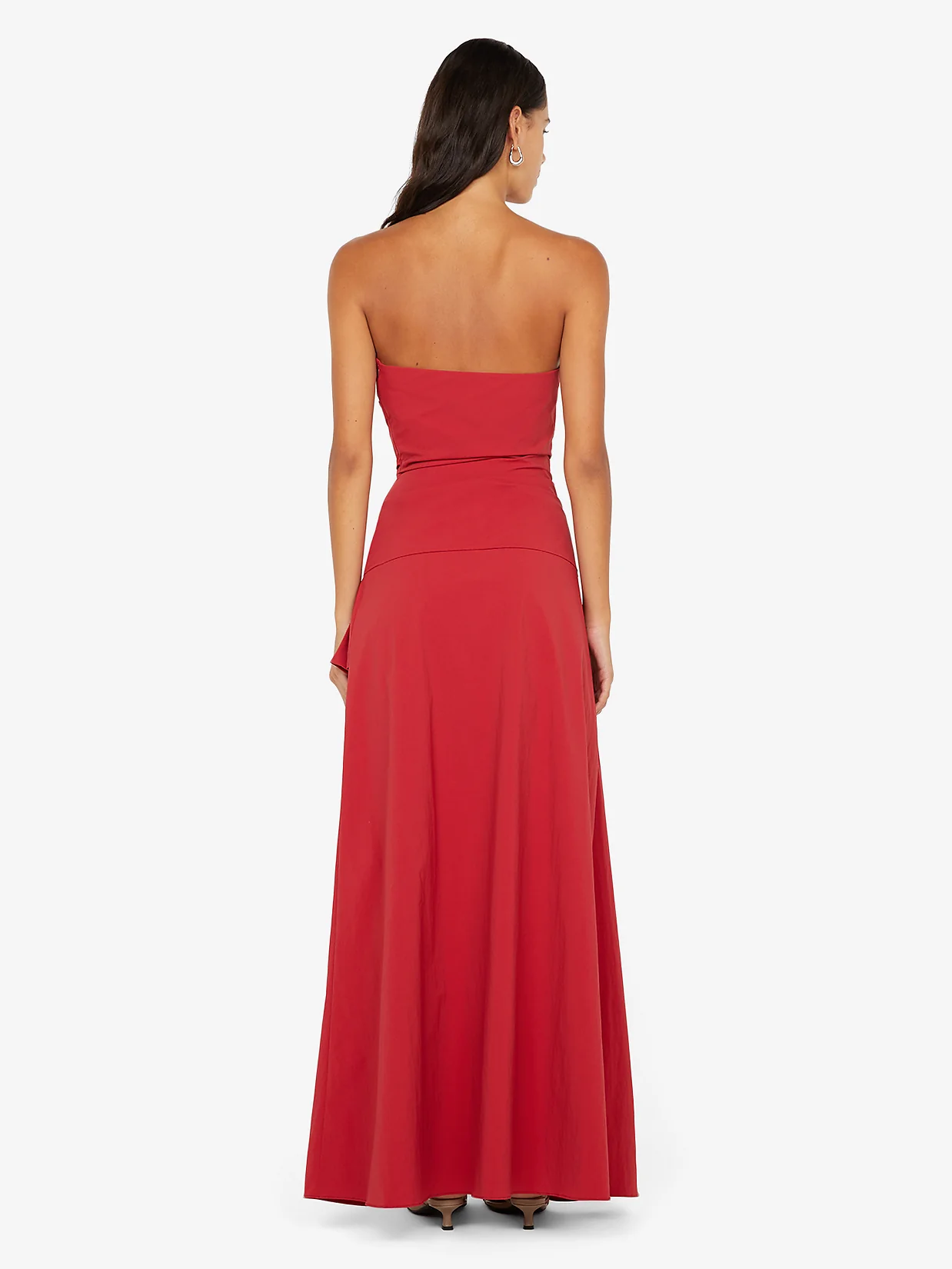 DANTE STRAPLESS MAXI DRESS - CHERRY - Image 3