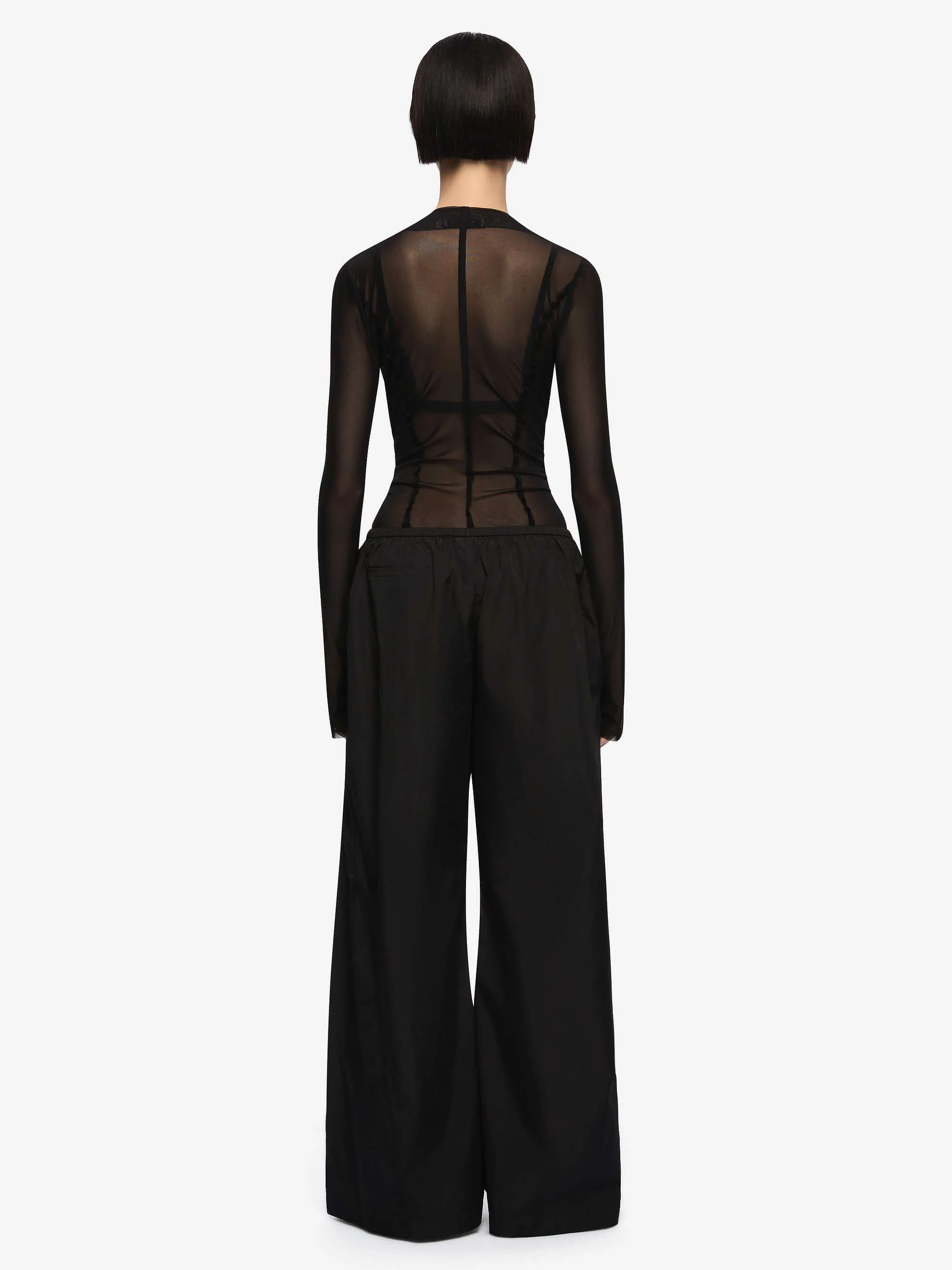 DELILA LONG SLEEVE TOP - BLACK - Image 4