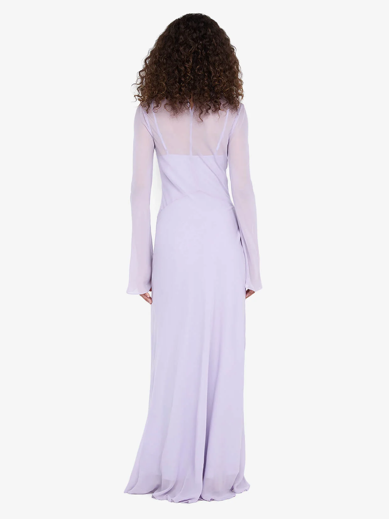 DELILAH LONG SLEEVE MAXI DRESS - WISTERIA - Image 3
