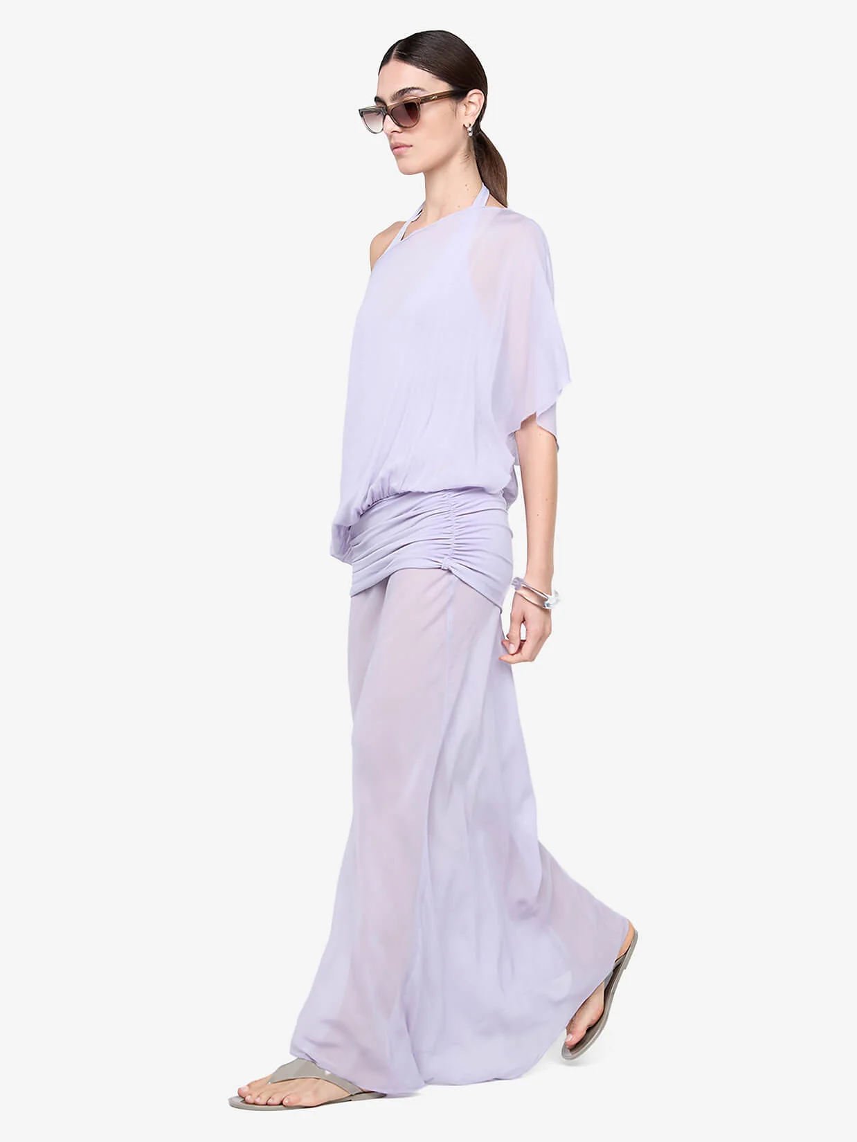 DELILAH OVERLAY MAXI DRESS - WISTERIA