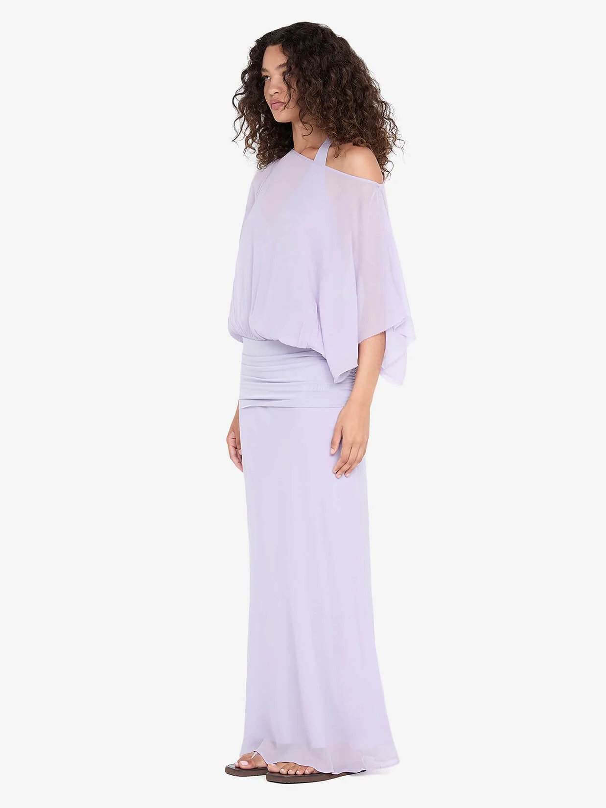 DELILAH OVERLAY MAXI DRESS - WISTERIA - Image 2