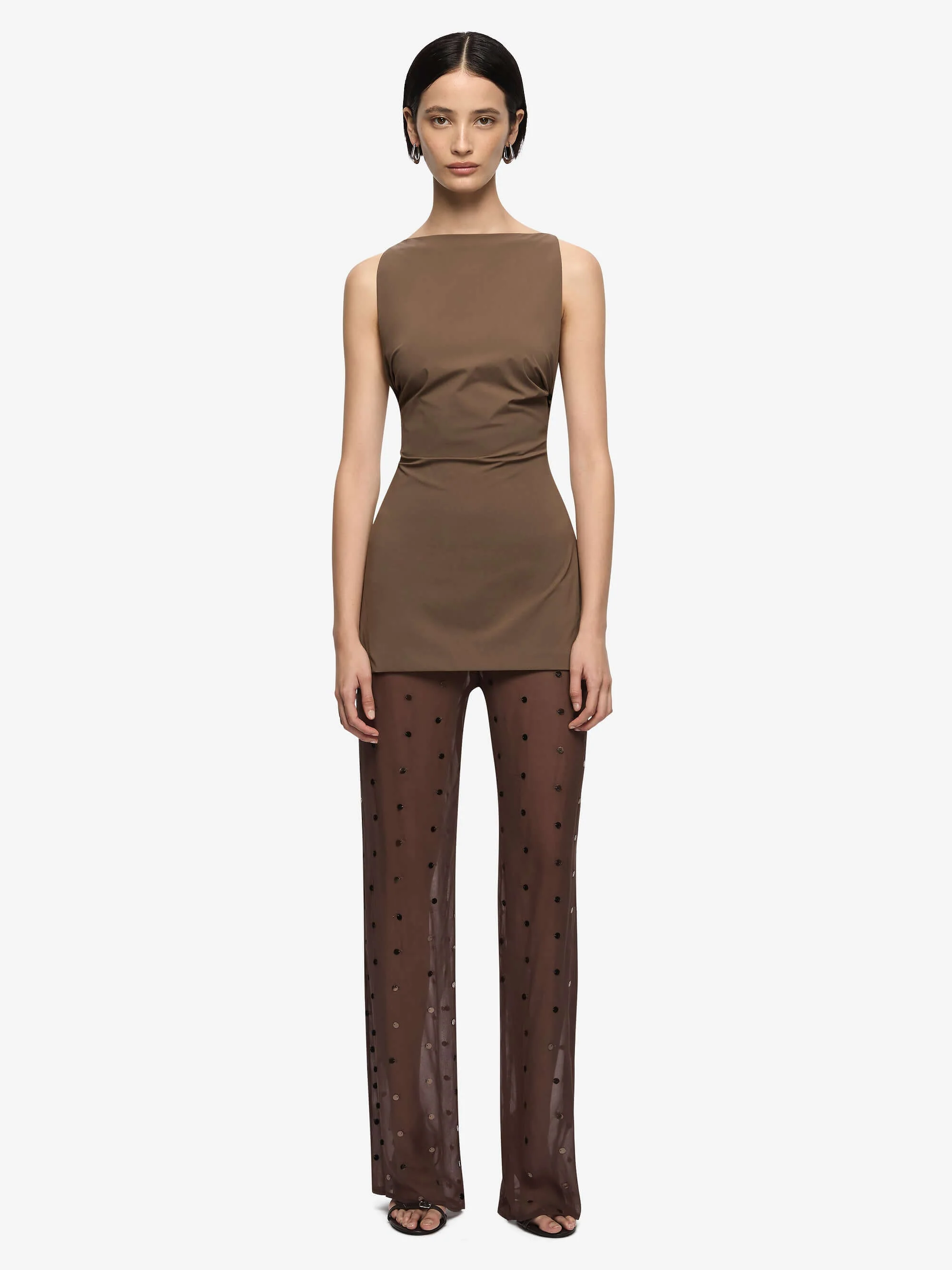 DOMENIC BOATNECK TOP - MILK CHOCOLATE