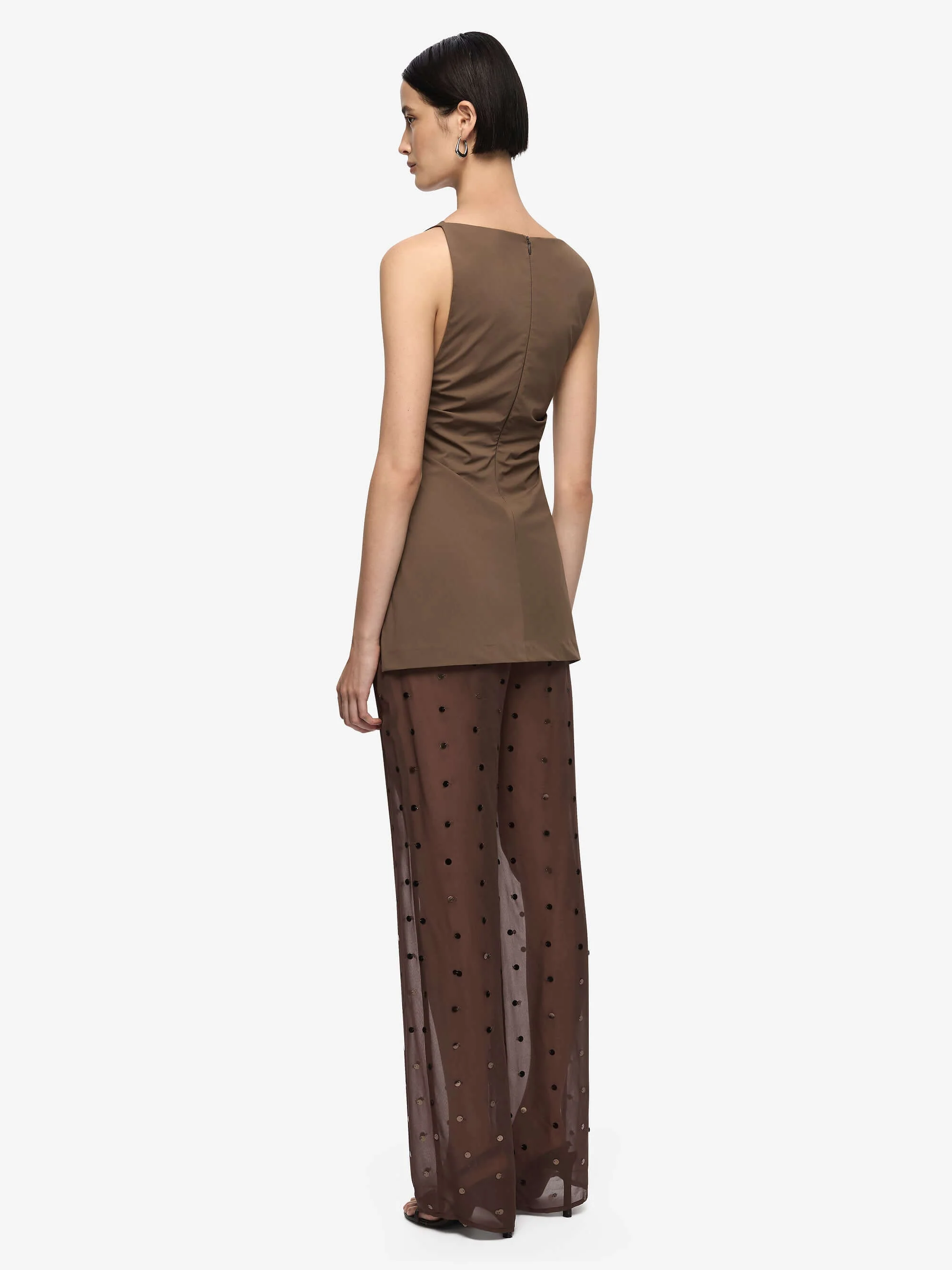 DOMENIC BOATNECK TOP - MILK CHOCOLATE - Image 4