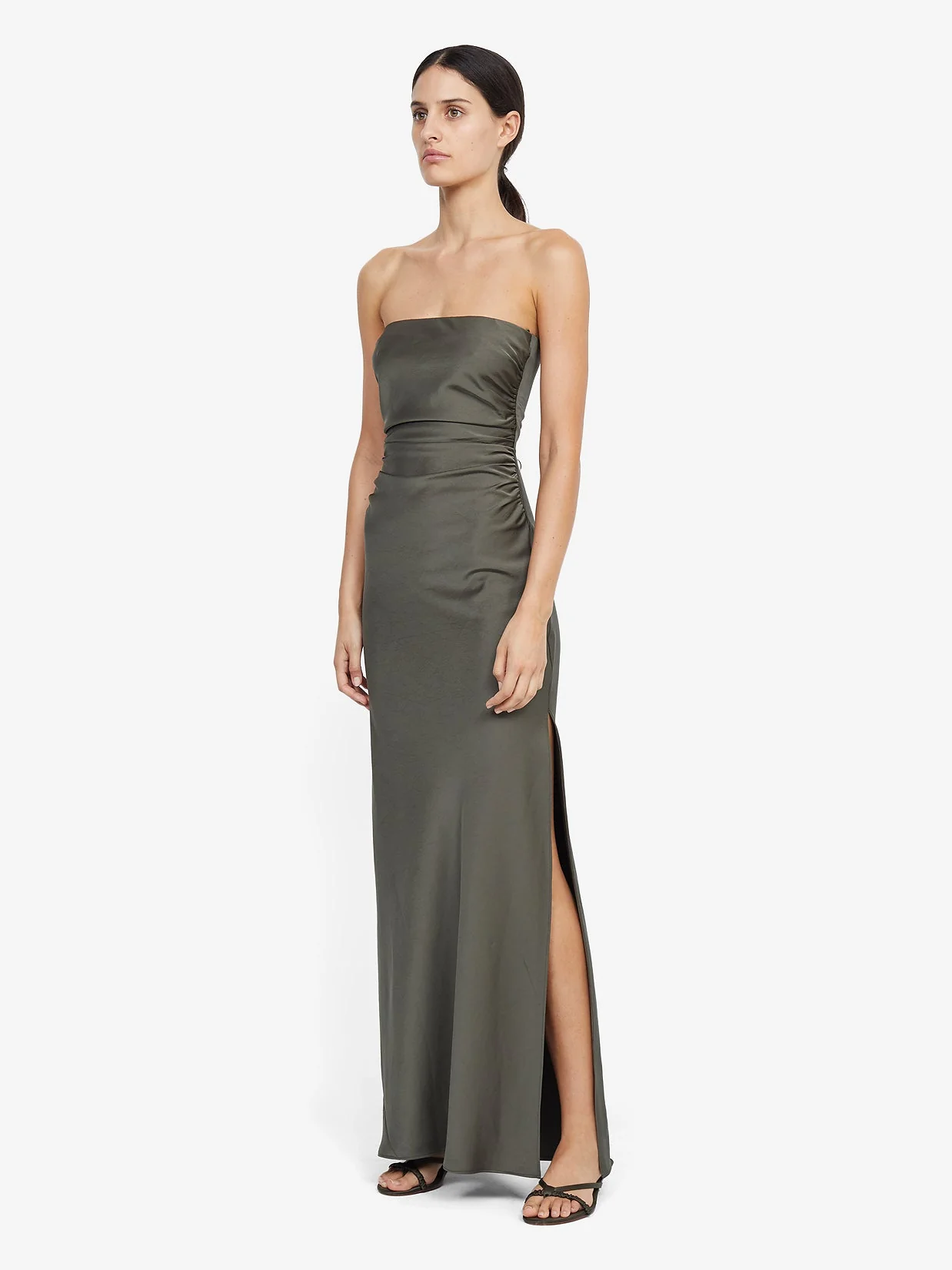 ETERNITY STRAPLESS MAXI DRESS - DARK WILLOW - Image 3