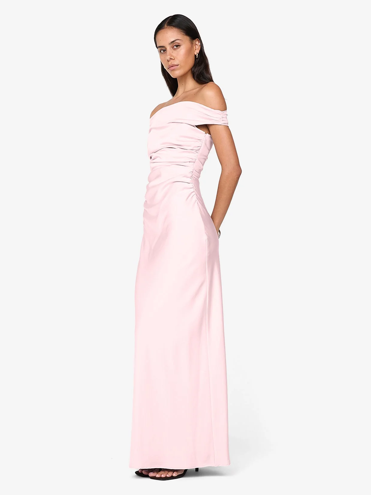 ETERNITY OFF SHOULDER MAXI - POWDER PINK - Image 3
