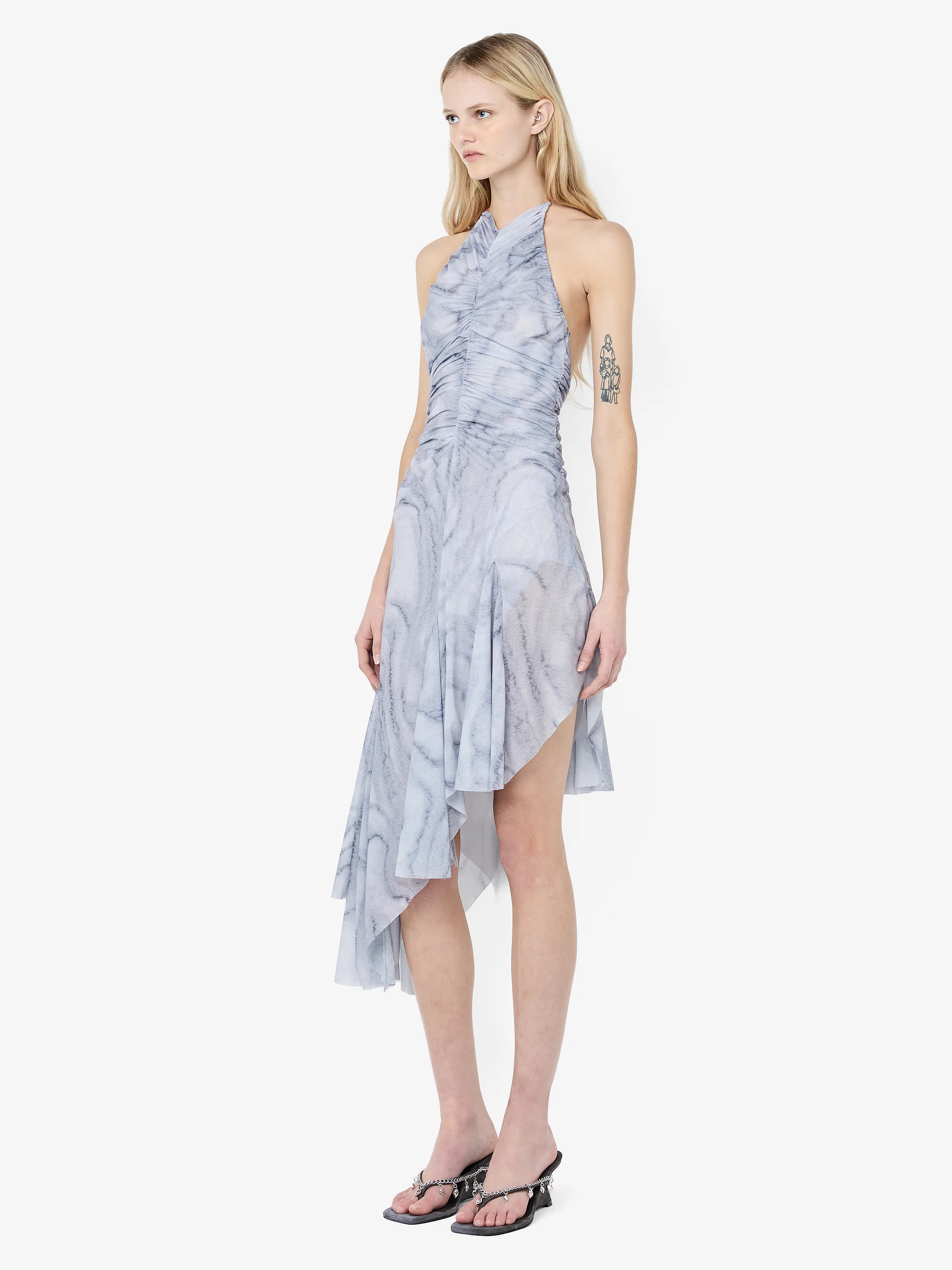 ETIENNE HALTER DRESS - WOODGRAIN - Image 2