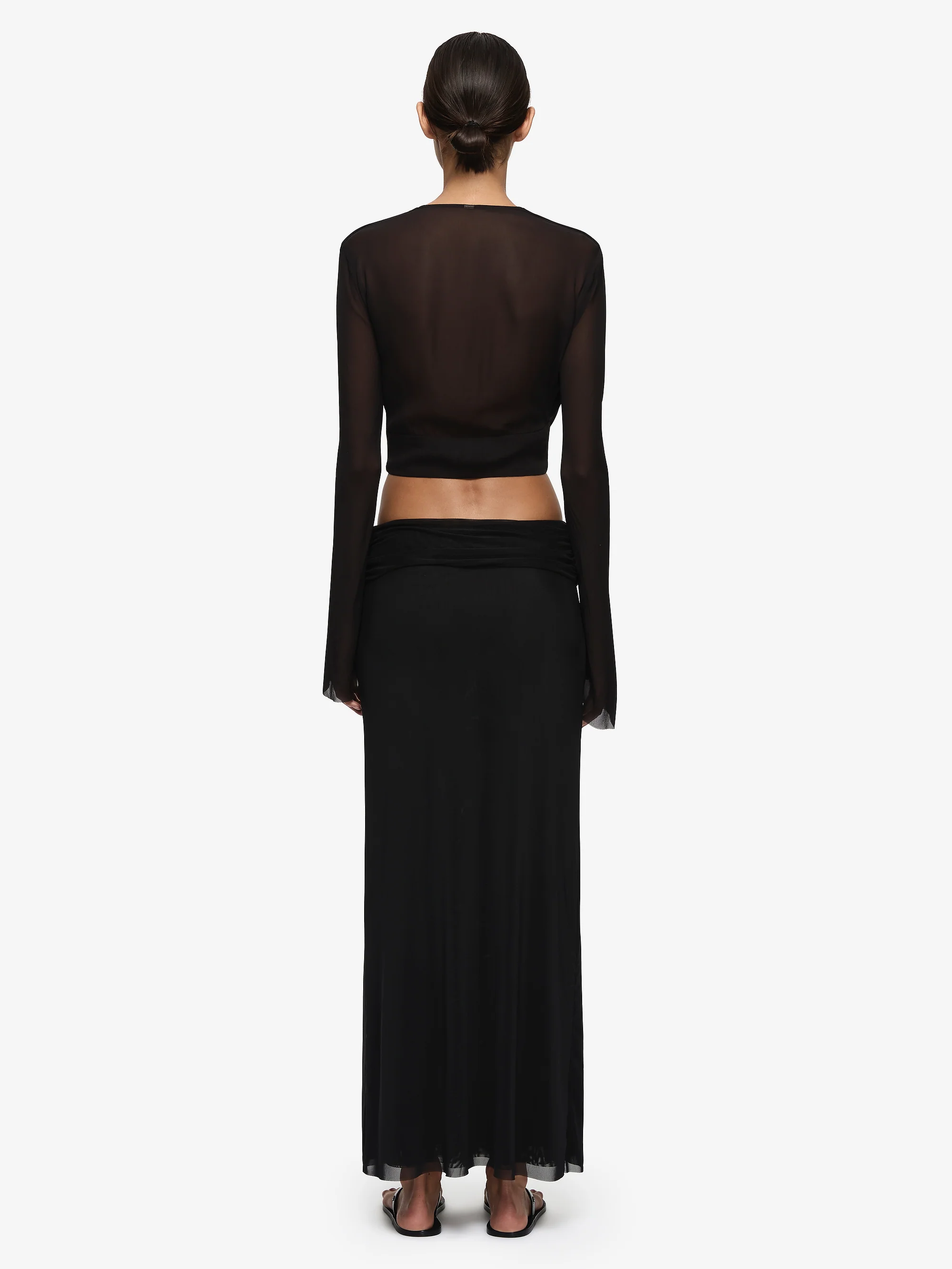 EVA MAXI SKIRT - BLACK - Image 4