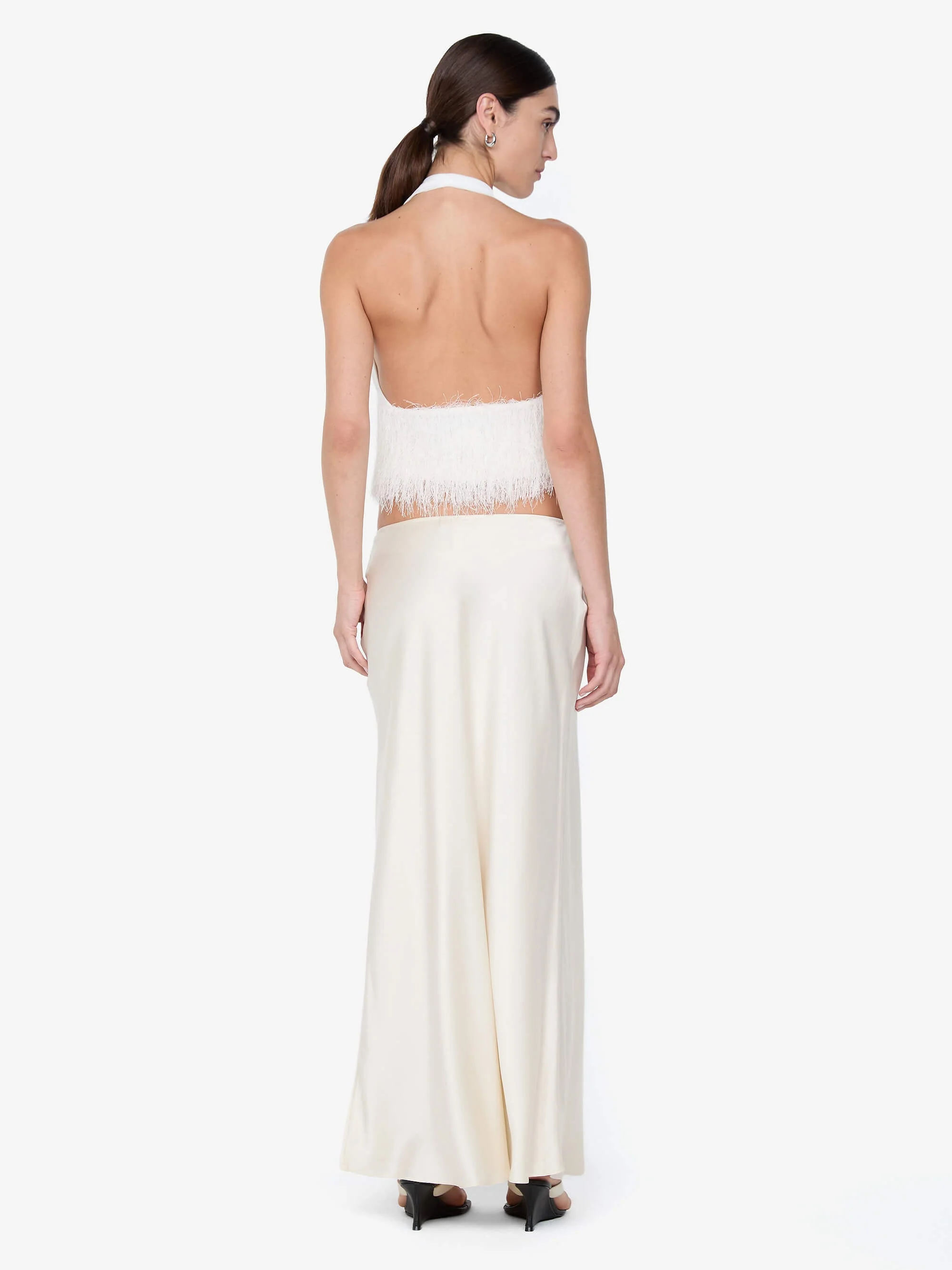 FINLEY HALTER TOP - WHITE - Image 3