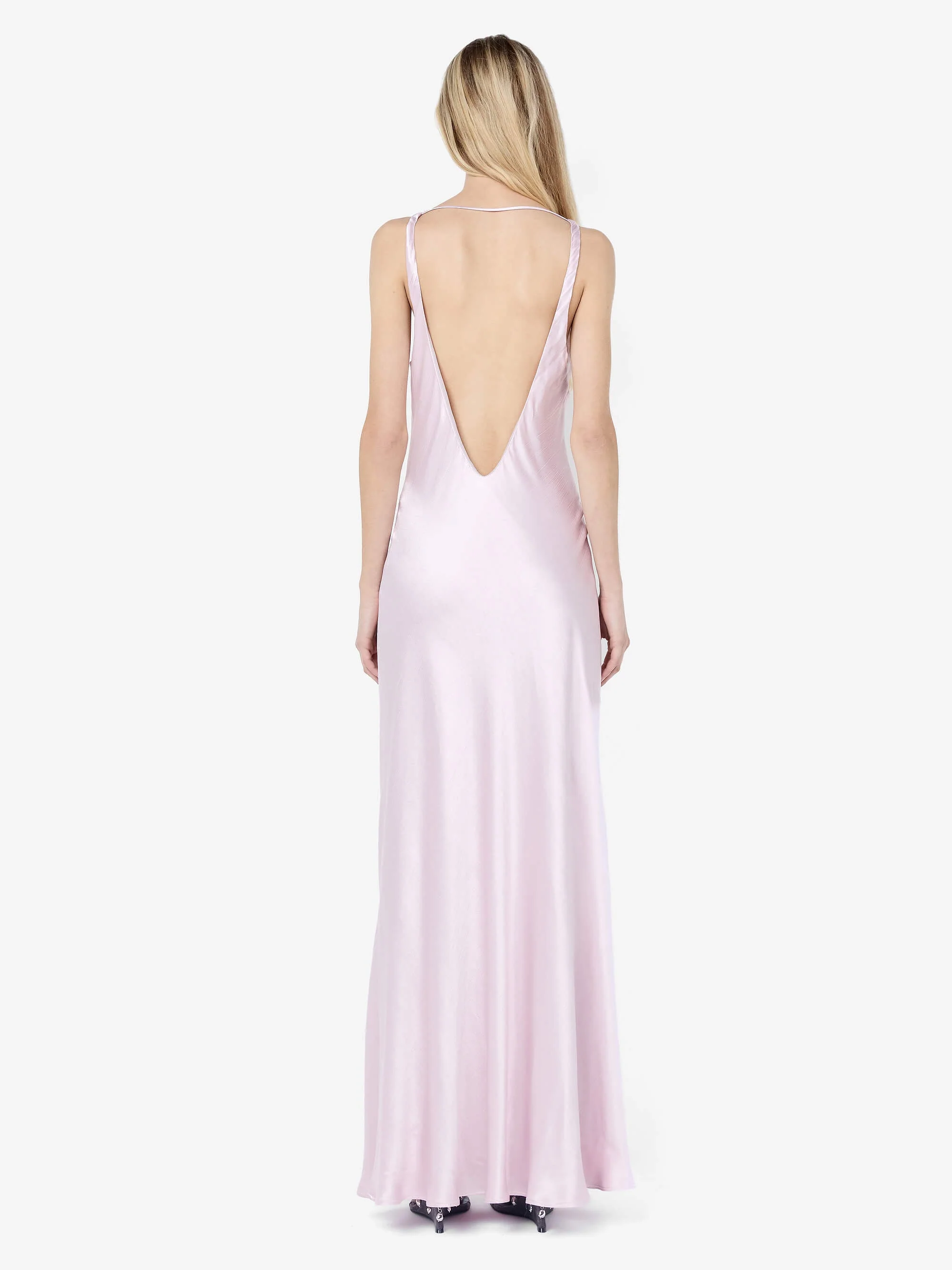 FLORENCE V NECK MAXI DRESS - BALLET - Image 4