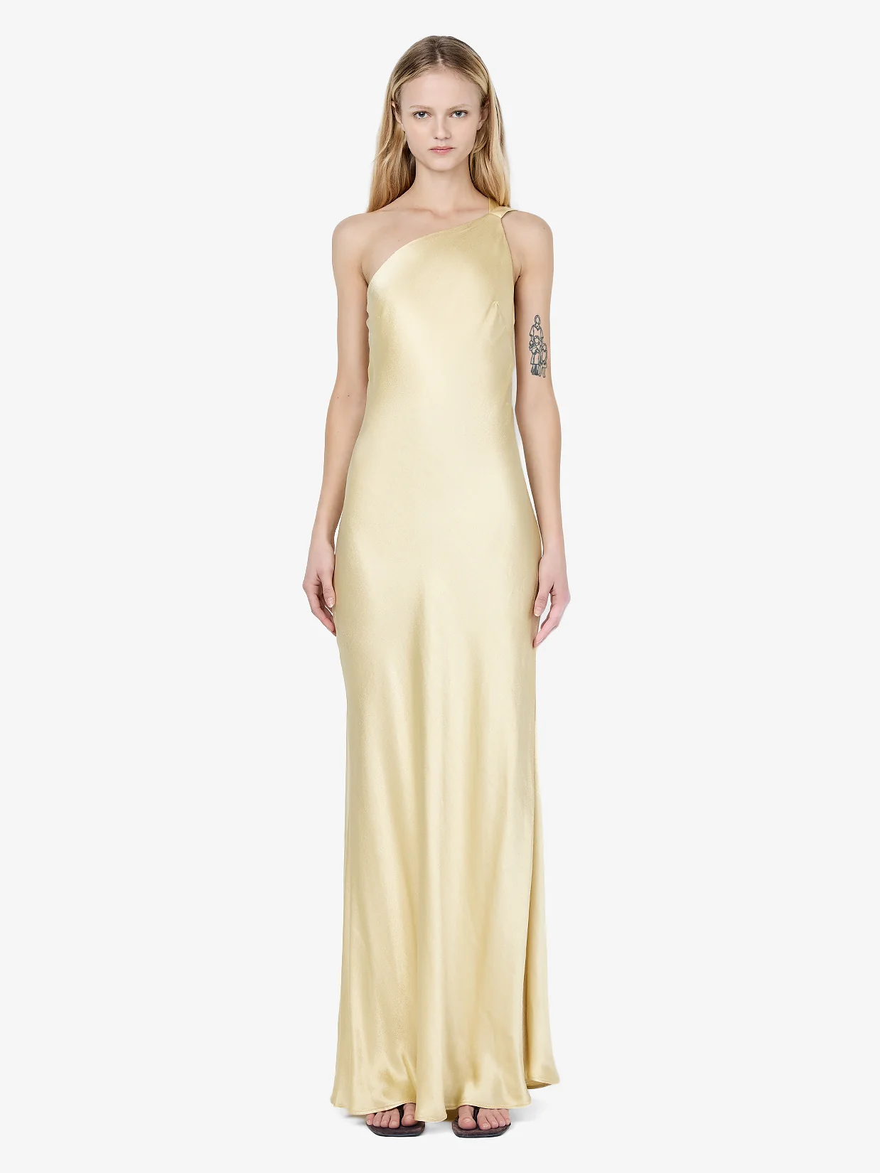 GIA ASYM MAXI DRESS - WHEAT