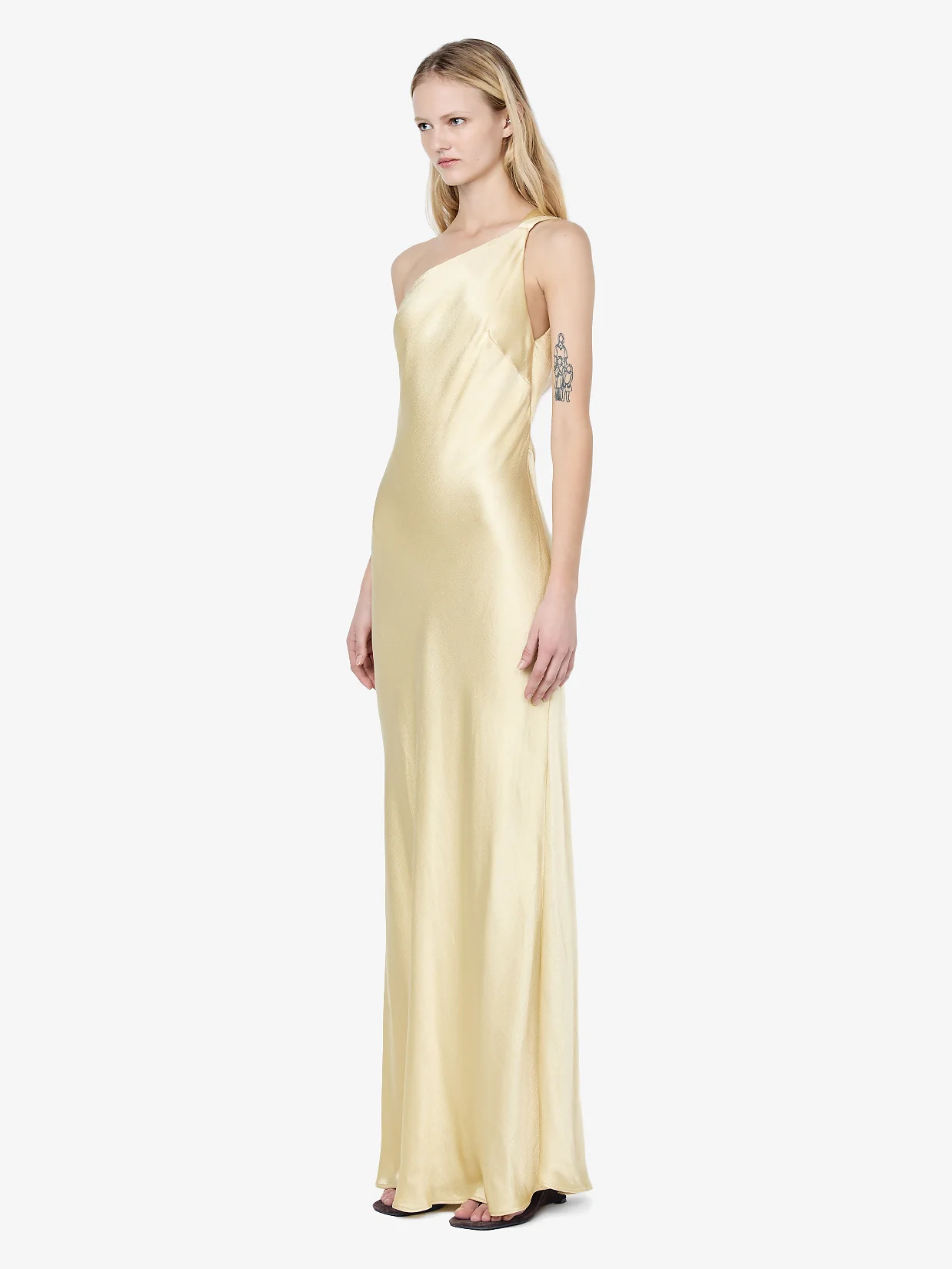 GIA ASYM MAXI DRESS - WHEAT - Image 2