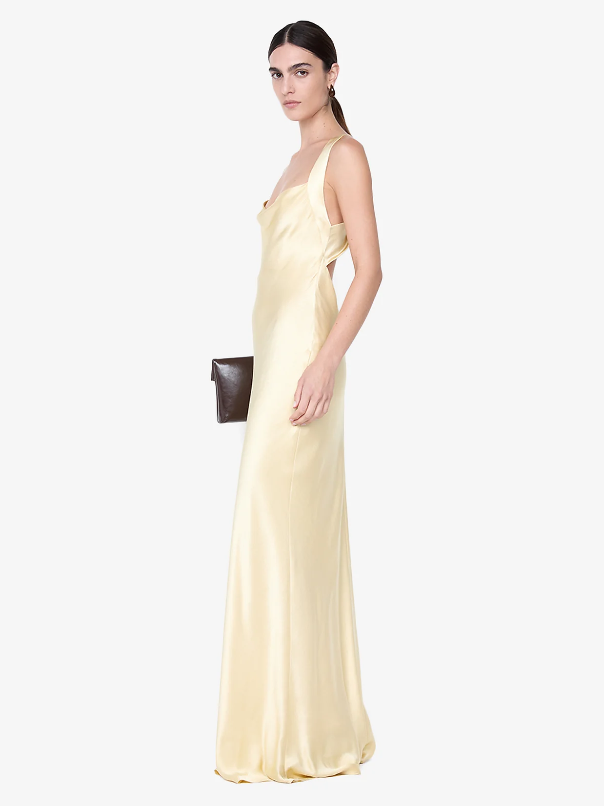 GIA HALTER MAXI DRESS - WHEAT - Image 3