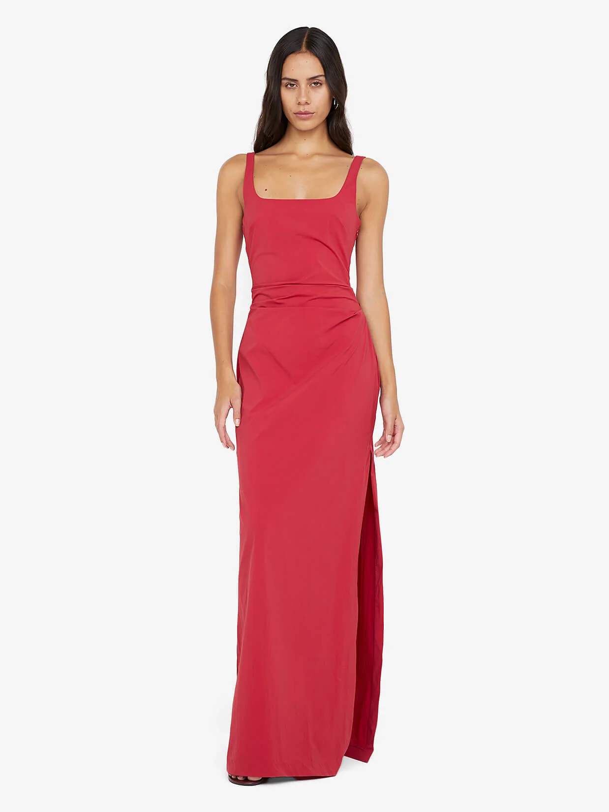 DANTE TUCK MAXI DRESS - CHERRY