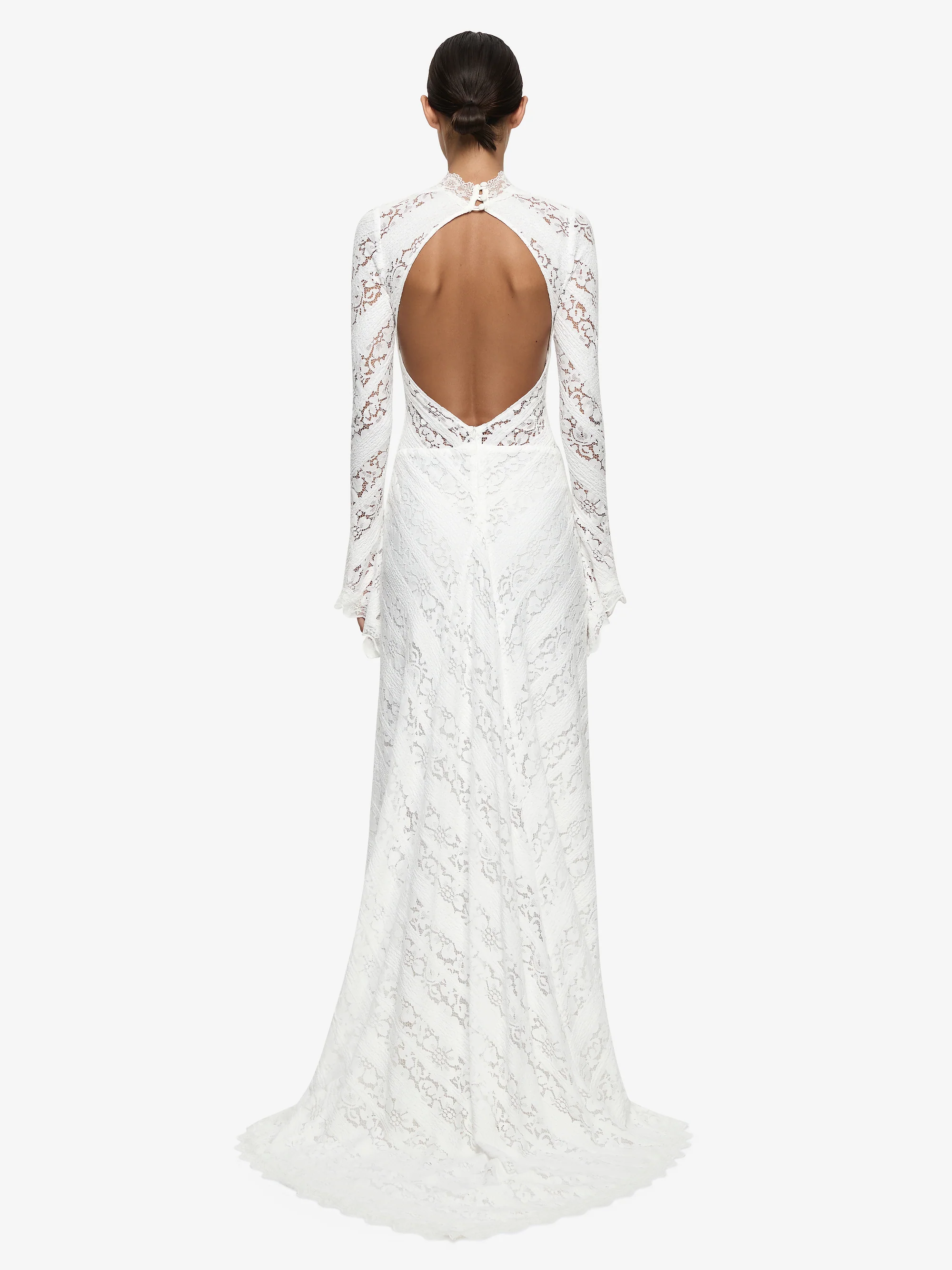 HENRIETTA LONG SLEEVE GOWN - WHITE - Image 5