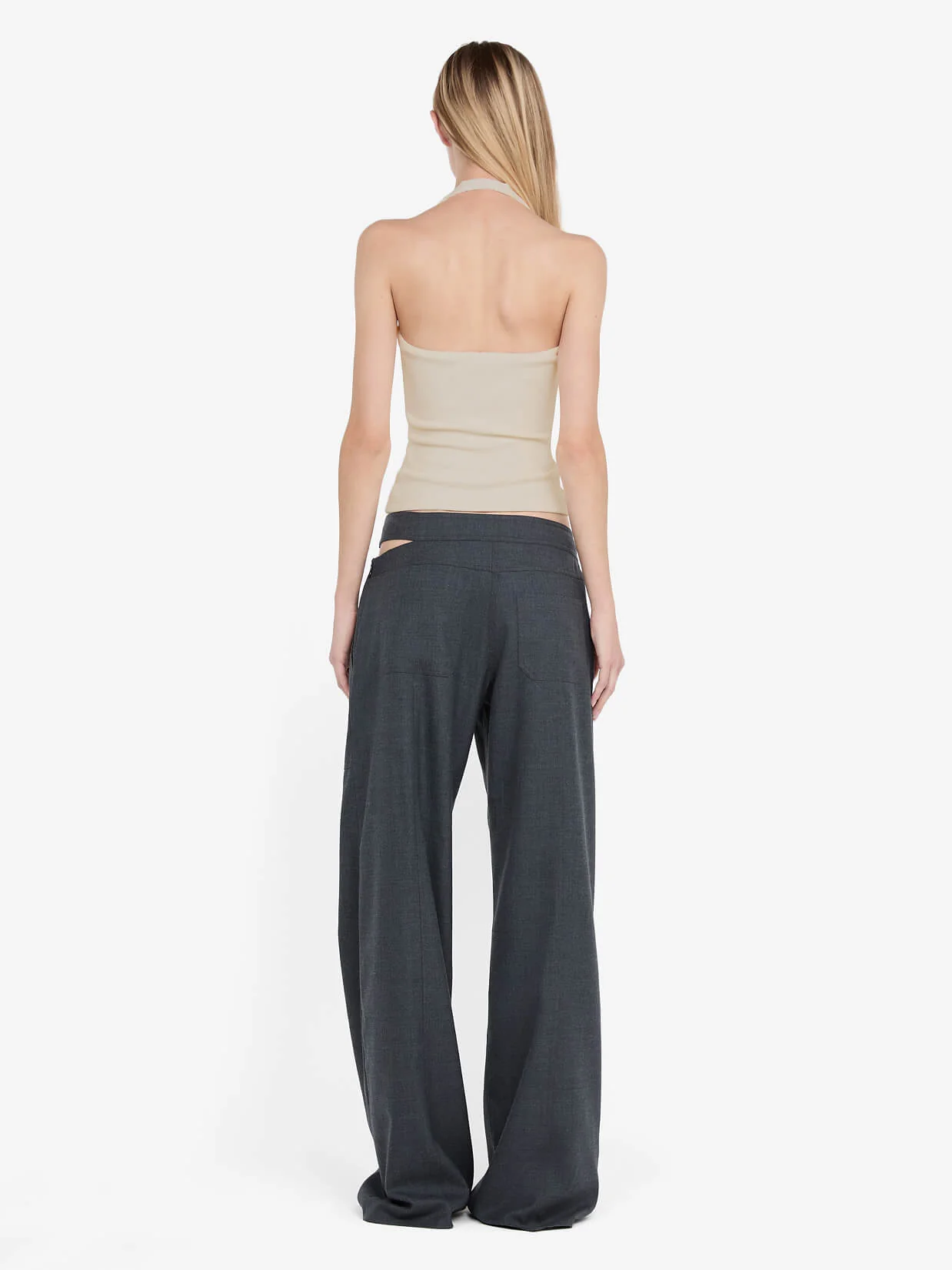 IONE HALTER TOP - TAUPE - Image 3