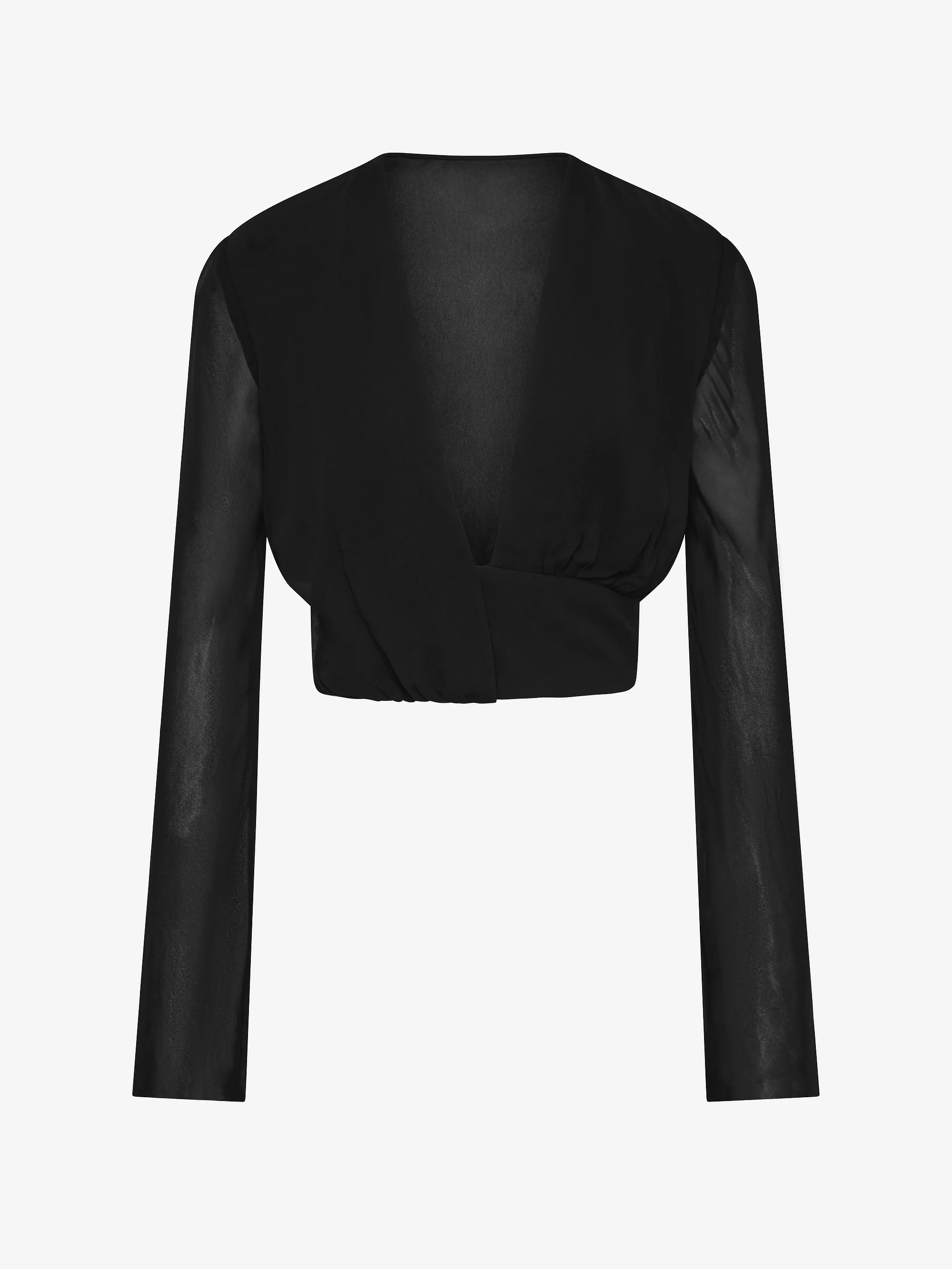 ISABELLA LONG SLEEVE TOP - BLACK - Image 5