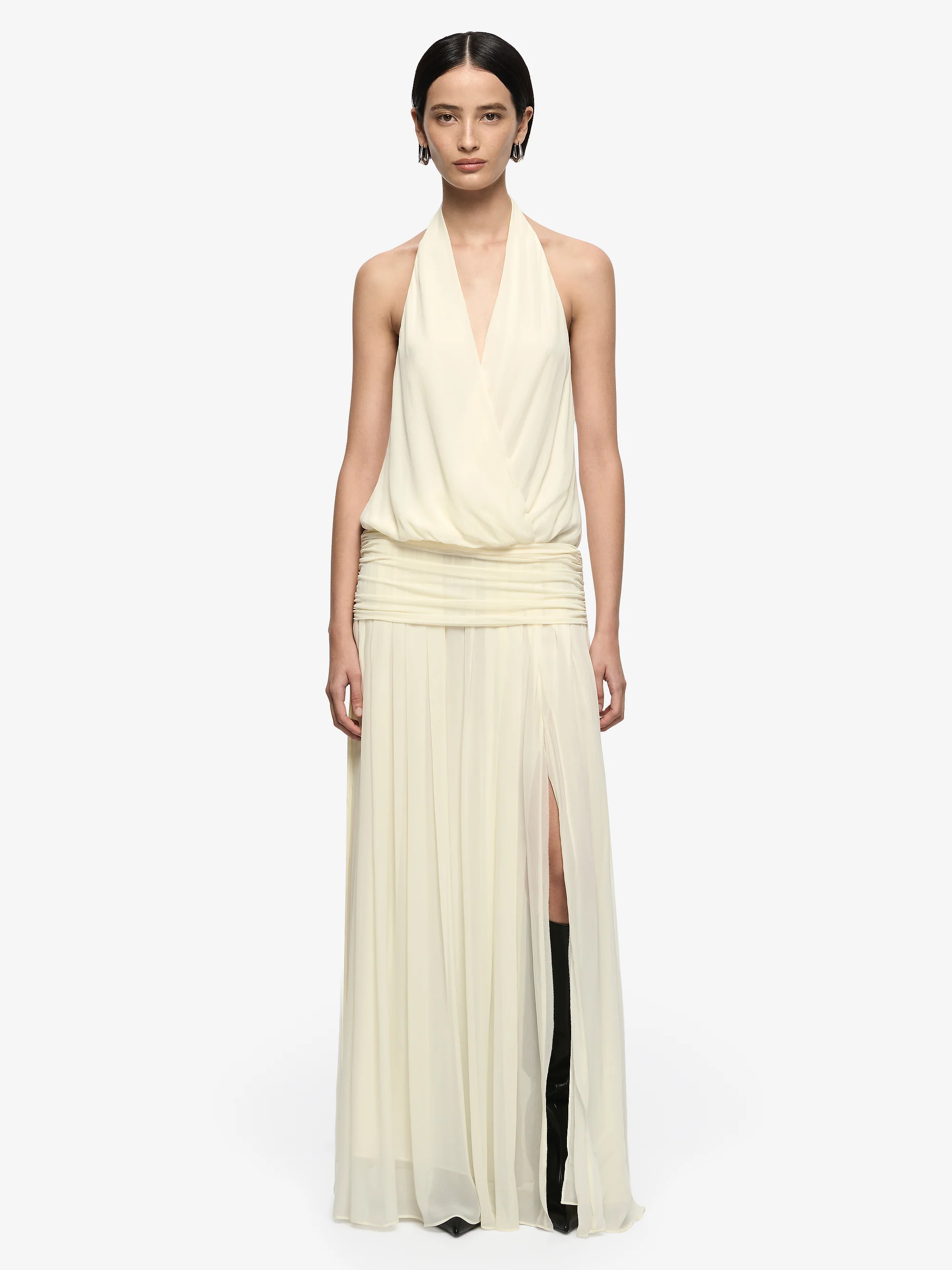 JASMIN V MAXI DRESS - LEMON SORBET - Image 4