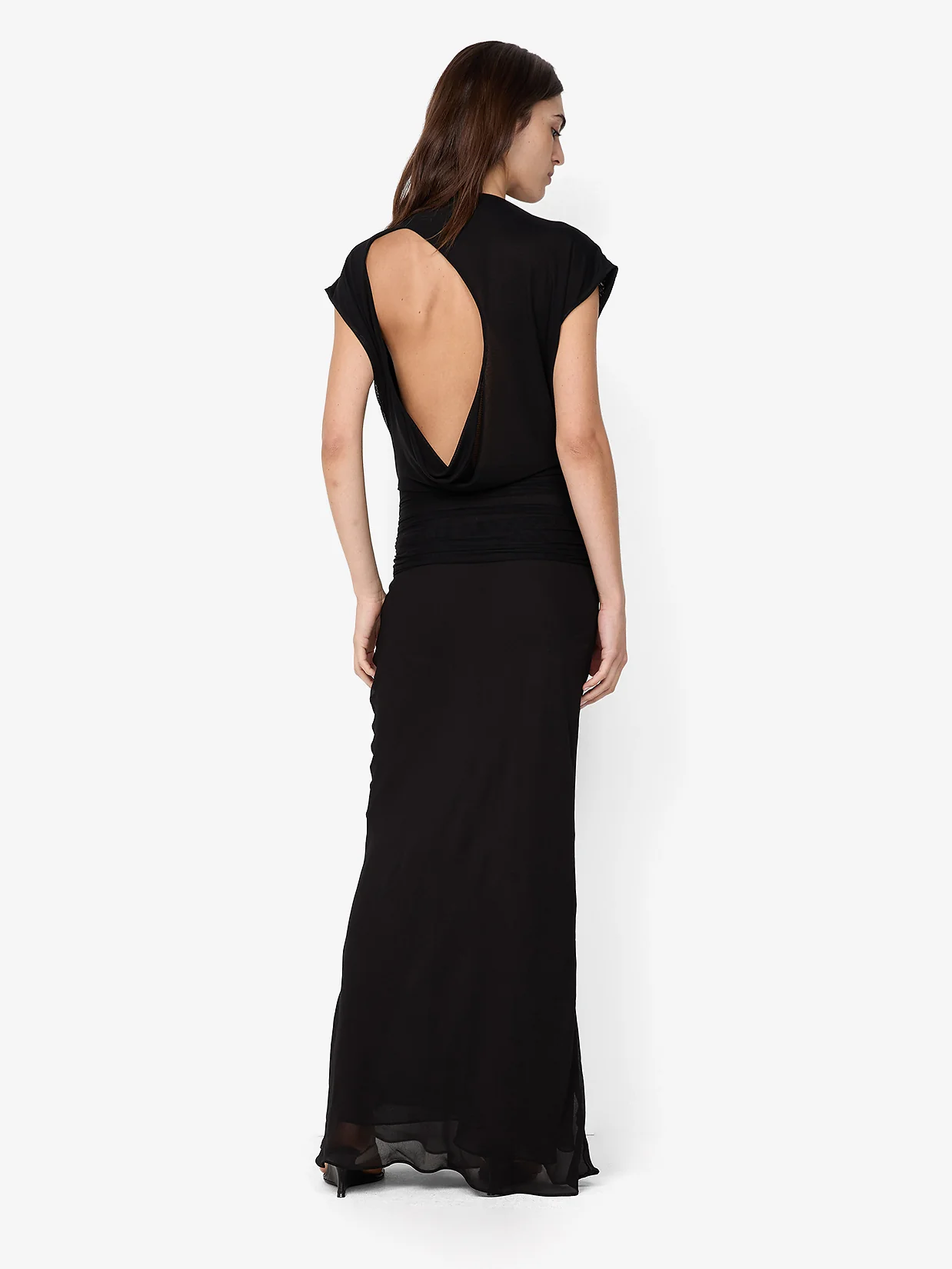 JEHNAYA ASYM MAXI DRESS - BLACK - Image 2