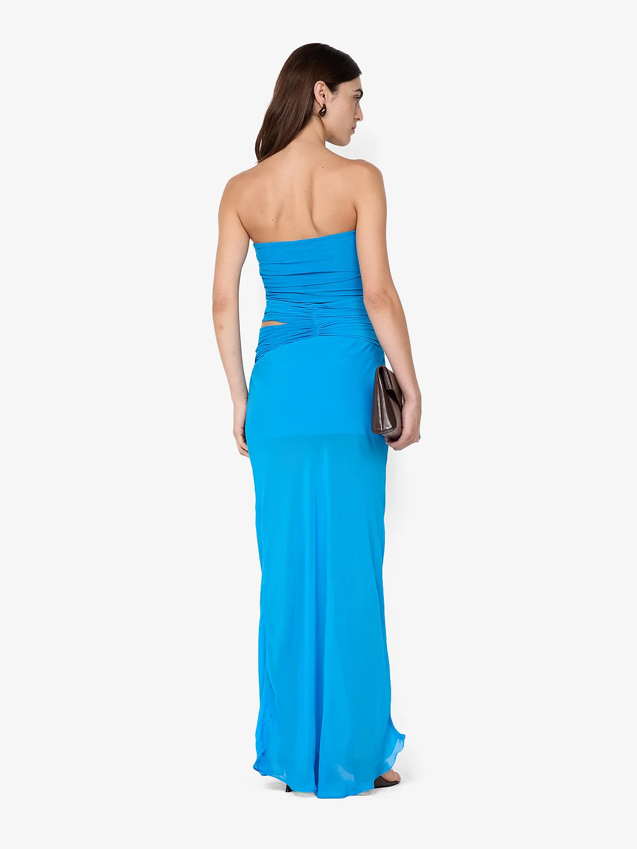 JEHNAYA STRAPLESS MAXI DRESS - ASTER BLUE - Image 4