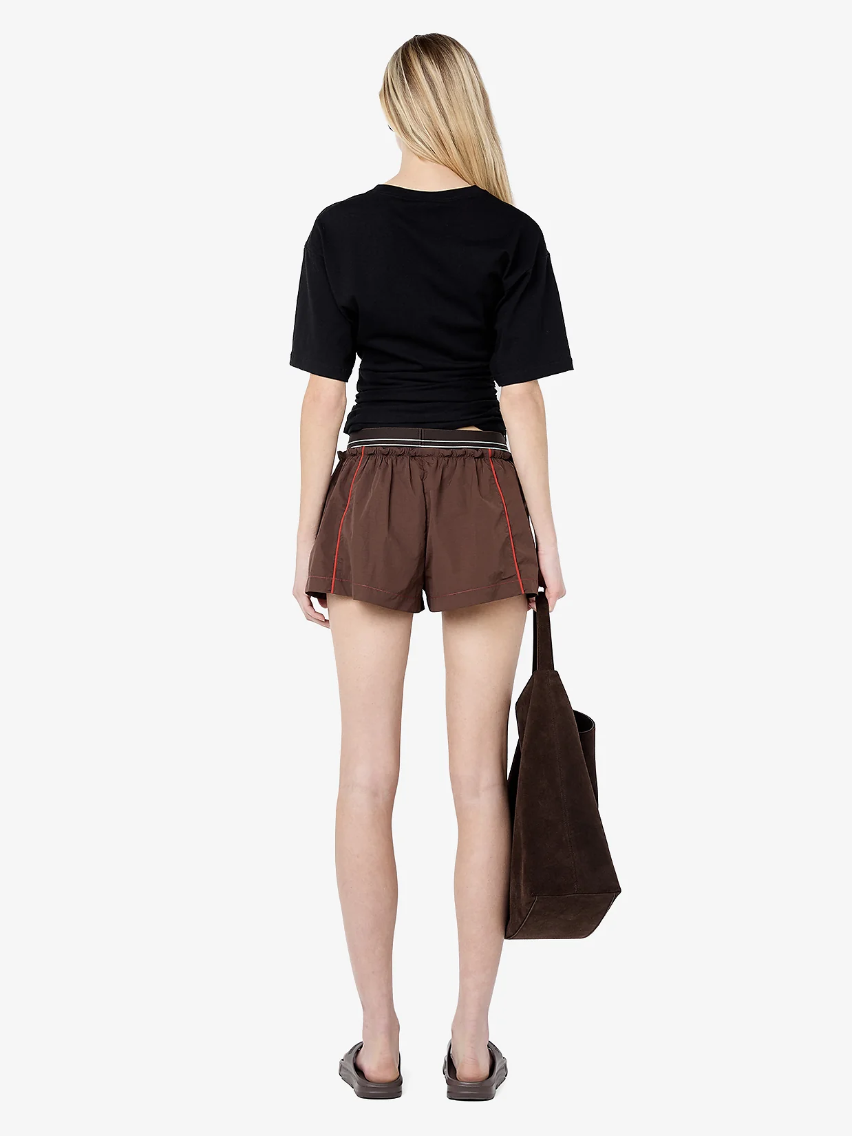 JERRI SHORT - CHOC/RUST - Image 3