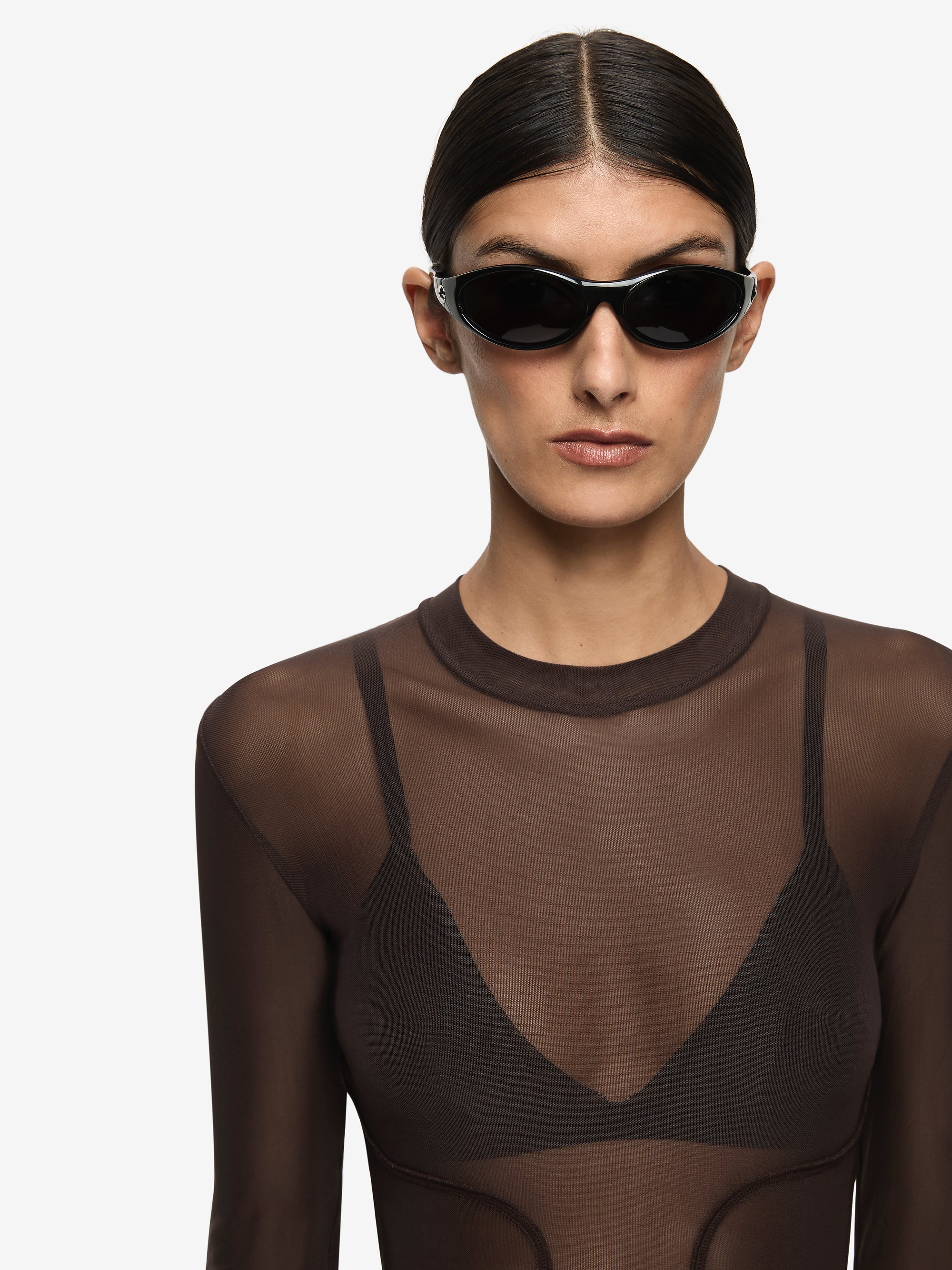 JUNIPER LONG SLEEVE TOP - DARK CHOCOLATE - Image 3
