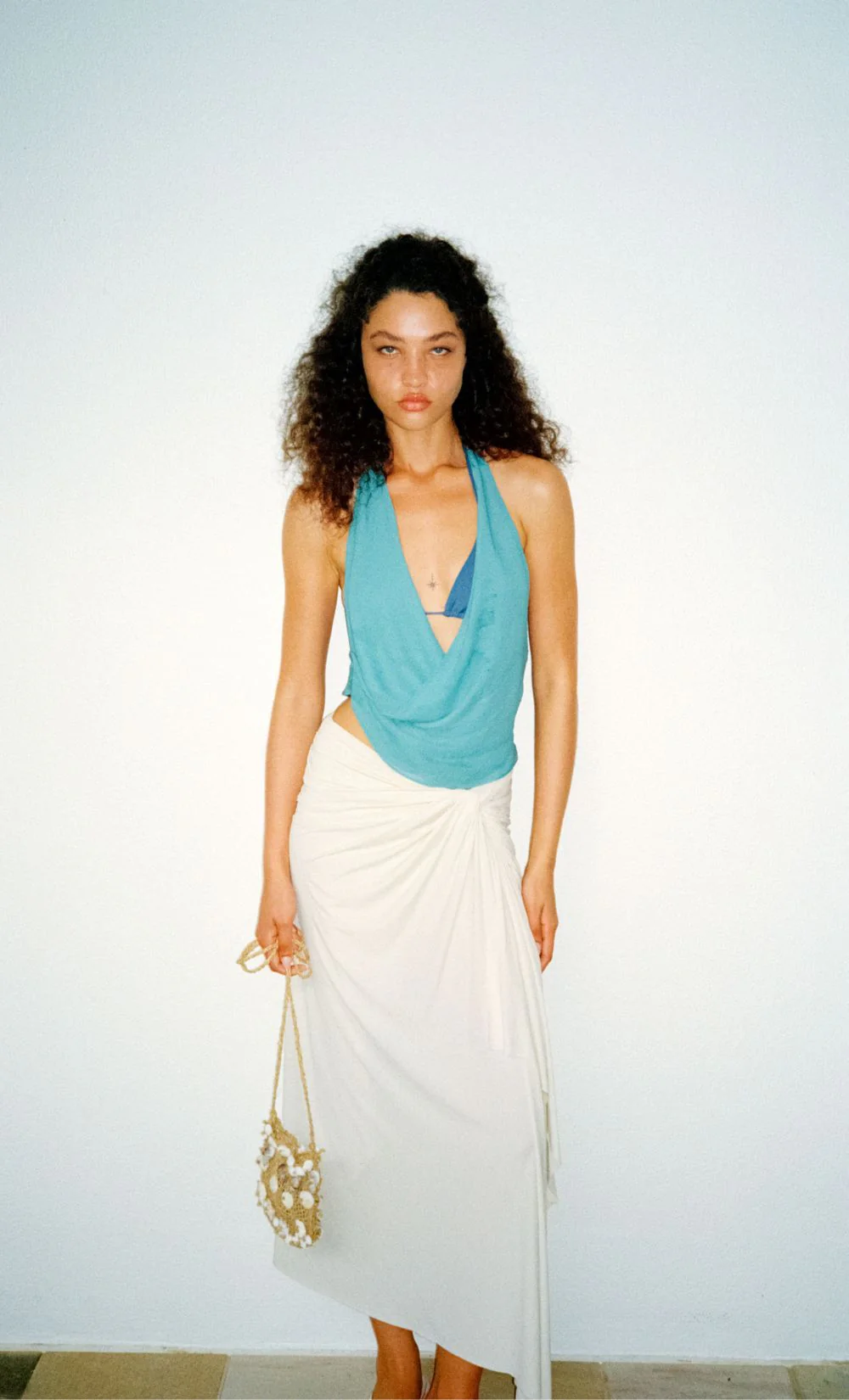 LANDON HALTER TOP - DEEP SEAFOAM - Image 2