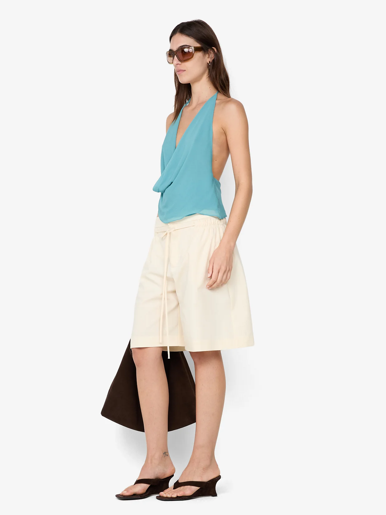 LANDON HALTER TOP - DEEP SEAFOAM - Image 3