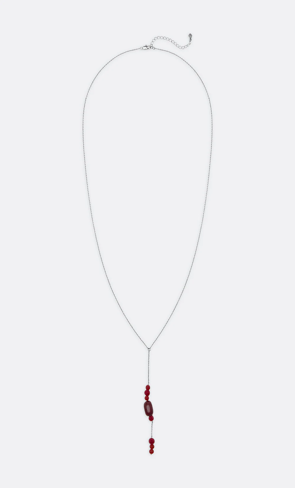 INDIRA MULTI STONE NECKLACE - WINDSOR WINE