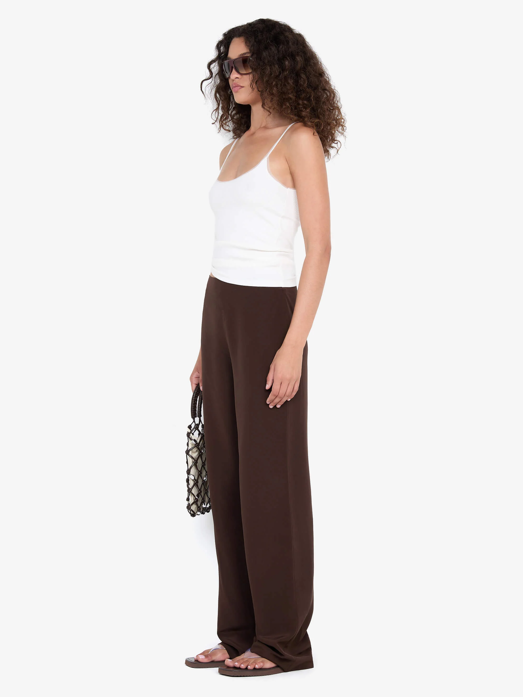 LUCIE PANT - DARK CHOCOLATE - Image 3