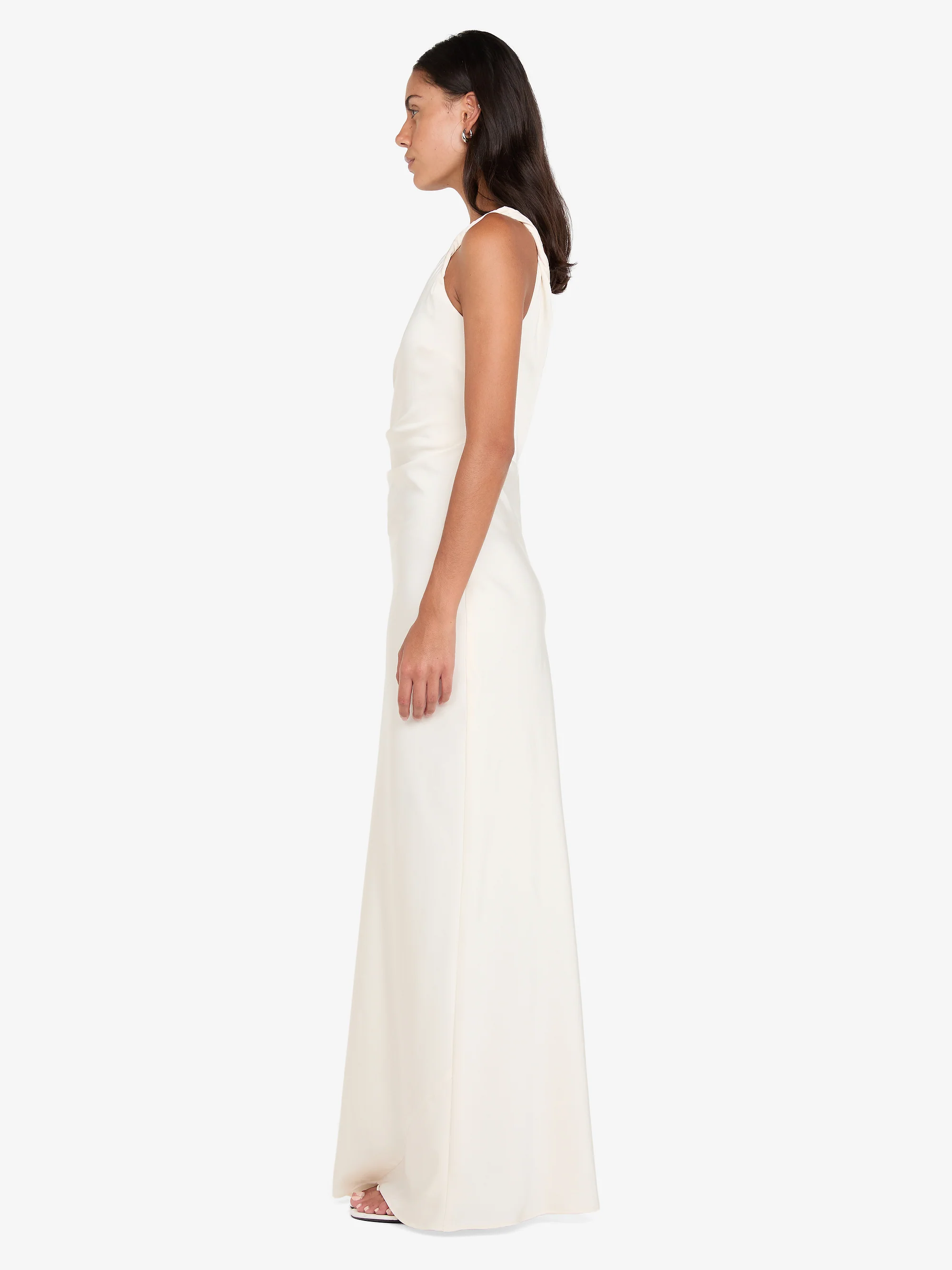 LUNETTA TWIST STRAP DRESS - CREAM - Image 3
